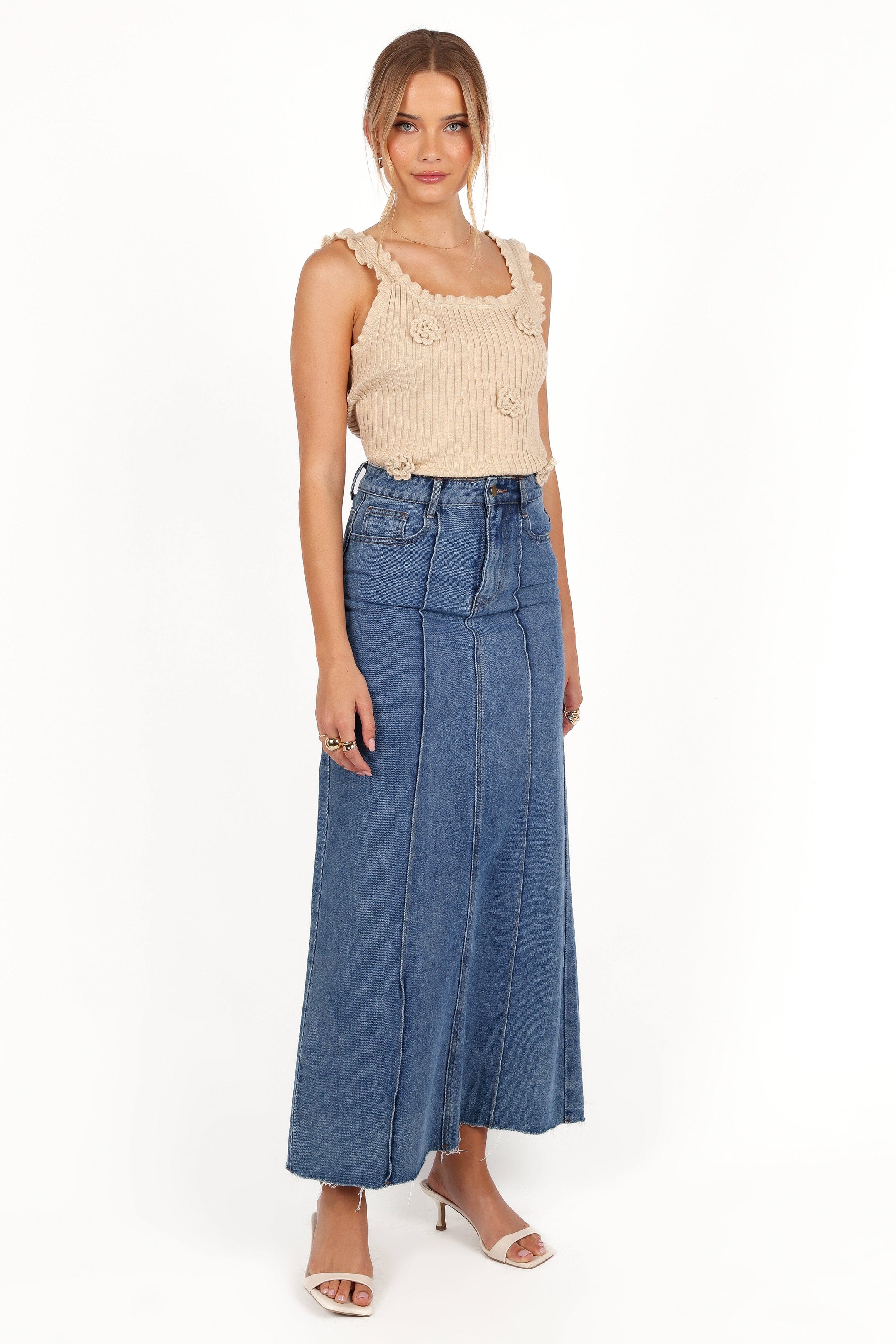 Petal and Pup USA TOPS Erin Knit Top - Oatmeal