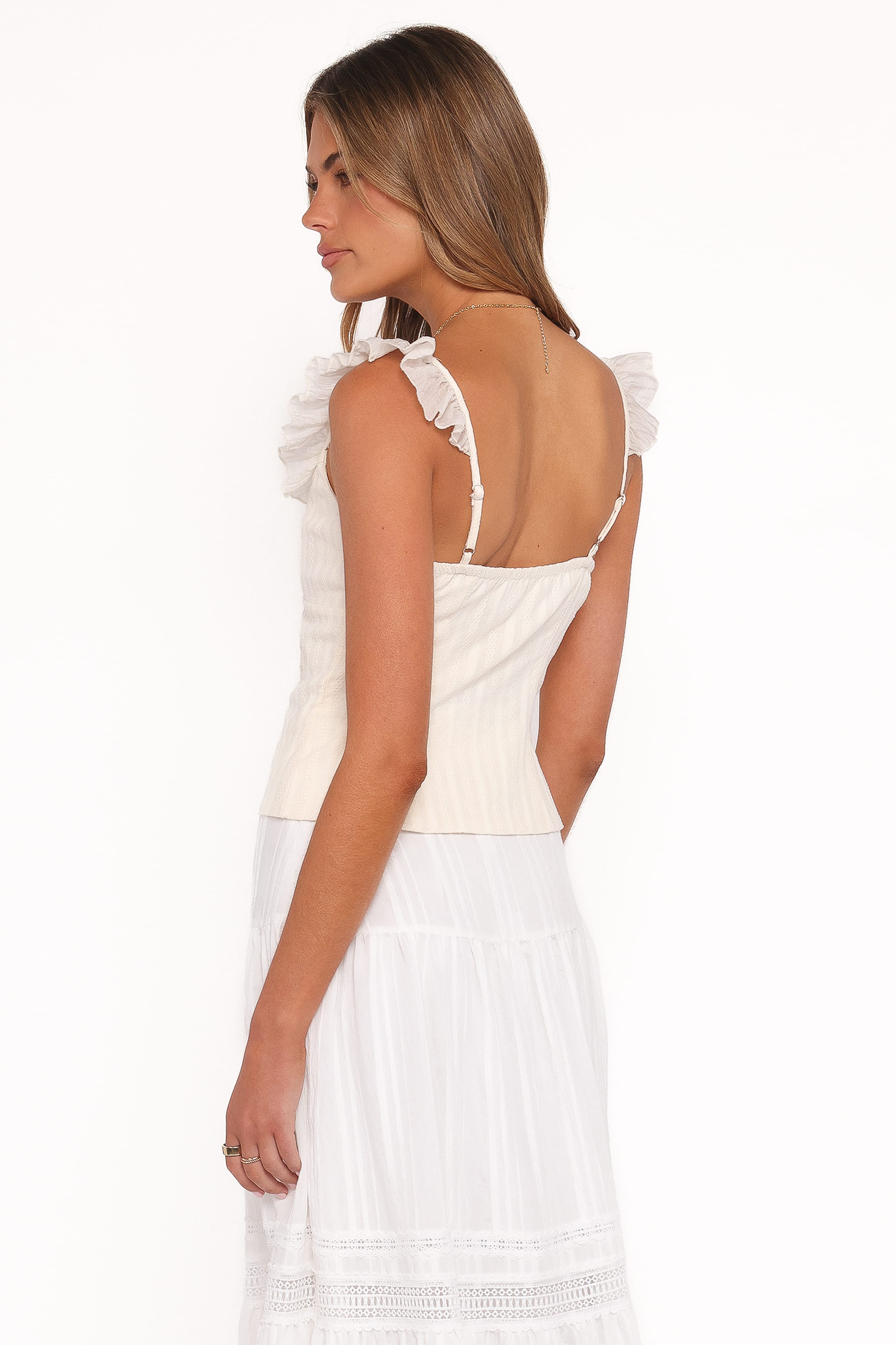 Petal and Pup USA TOPS Eulalie Corset Top - Cream