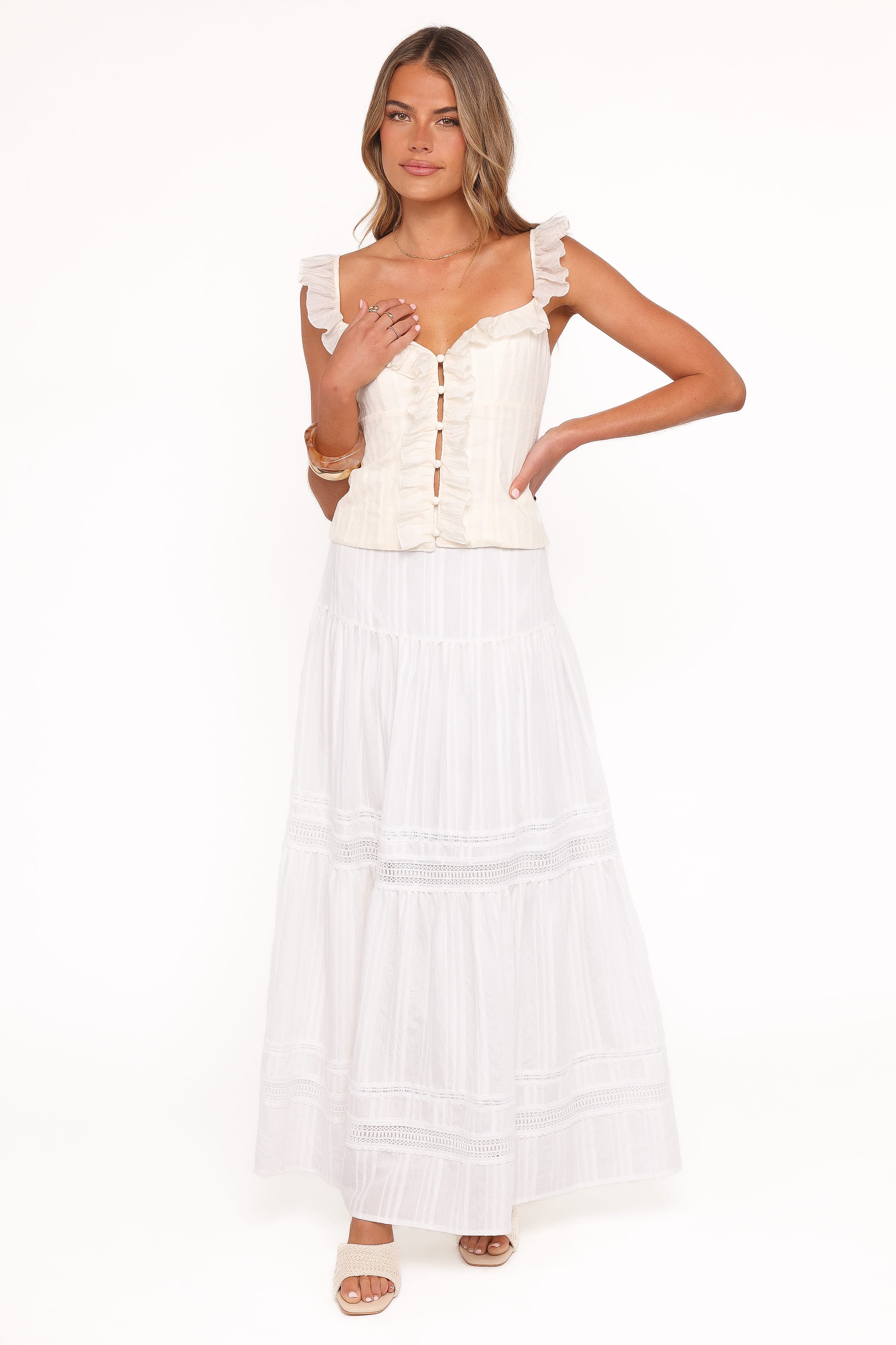 Eulalie Corset Top - Cream | Petal & Pup USA