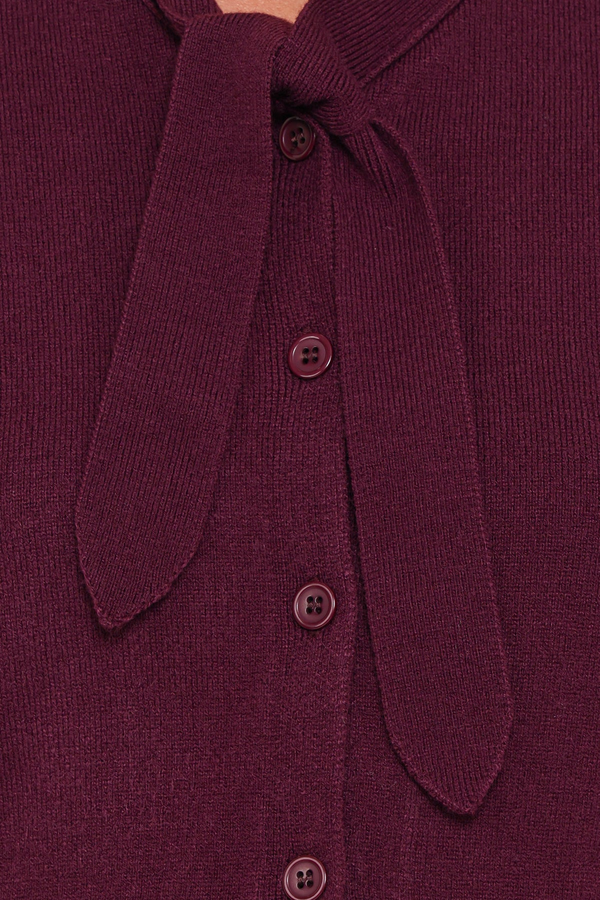Petal and Pup USA TOPS Ezra Scarf Knit Top - Burgundy
