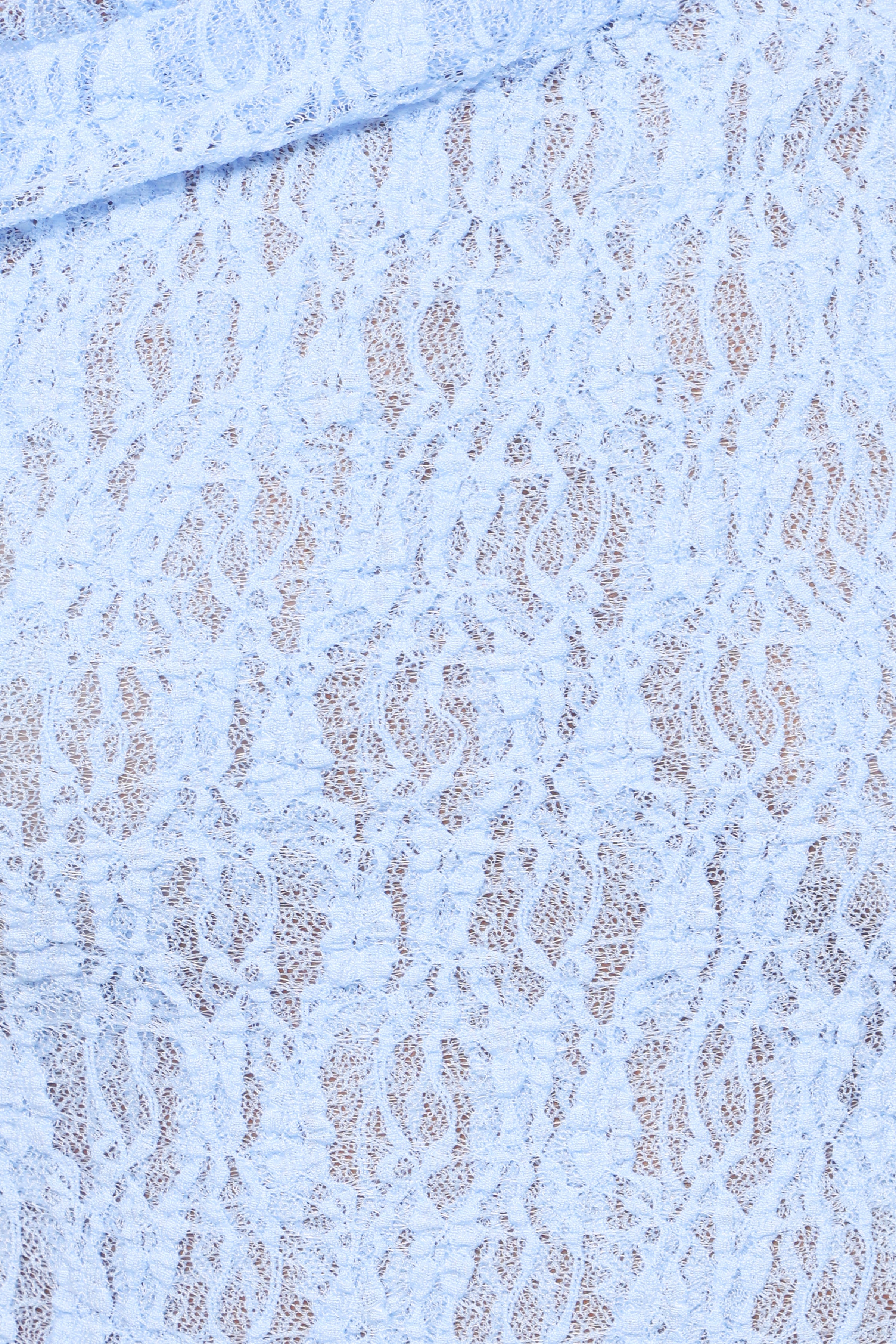 Petal and Pup USA TOPS Faeriel Off Shoulder Lace Knit Top - Blue