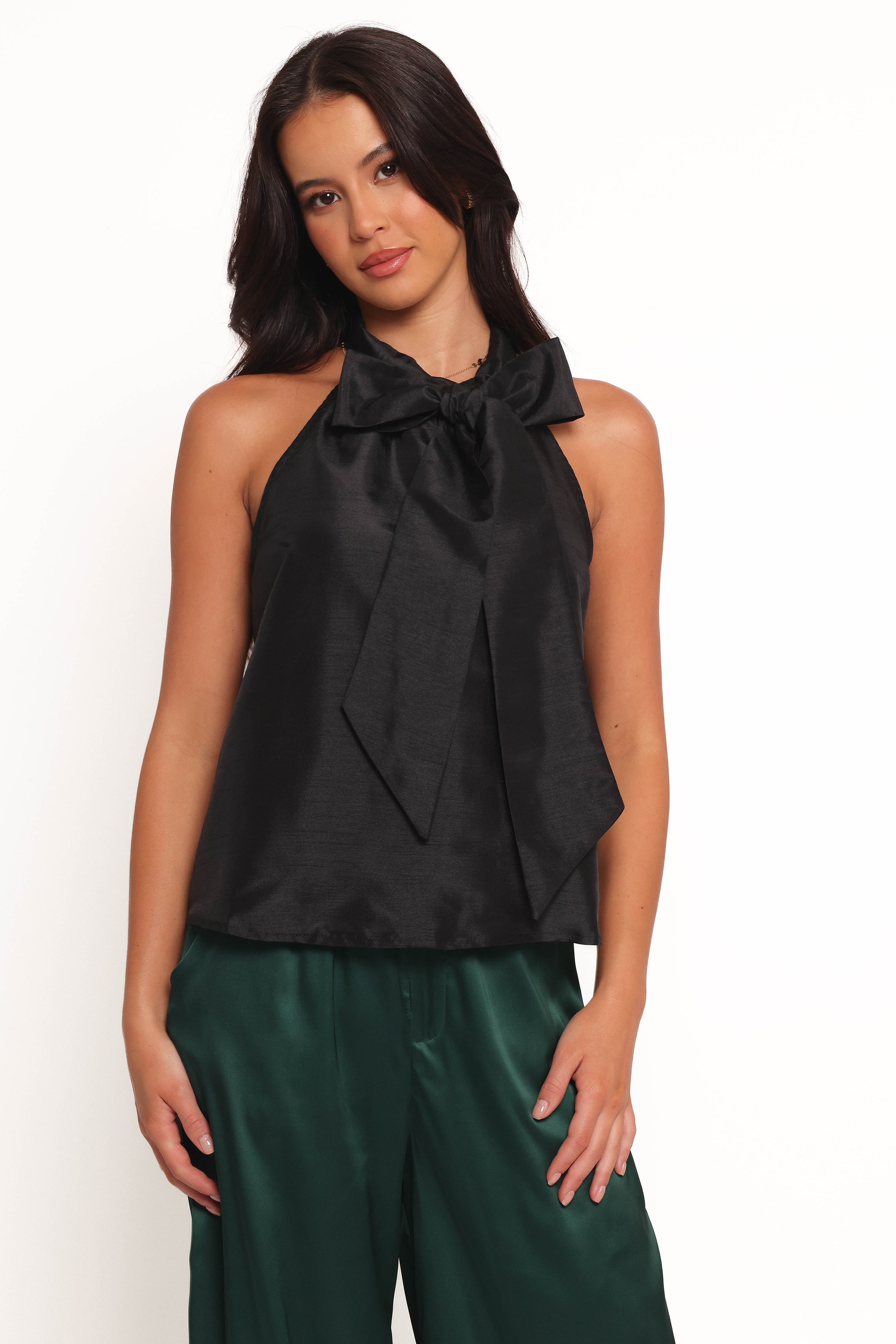 Petal and Pup USA TOPS Faith Bow Top - Black