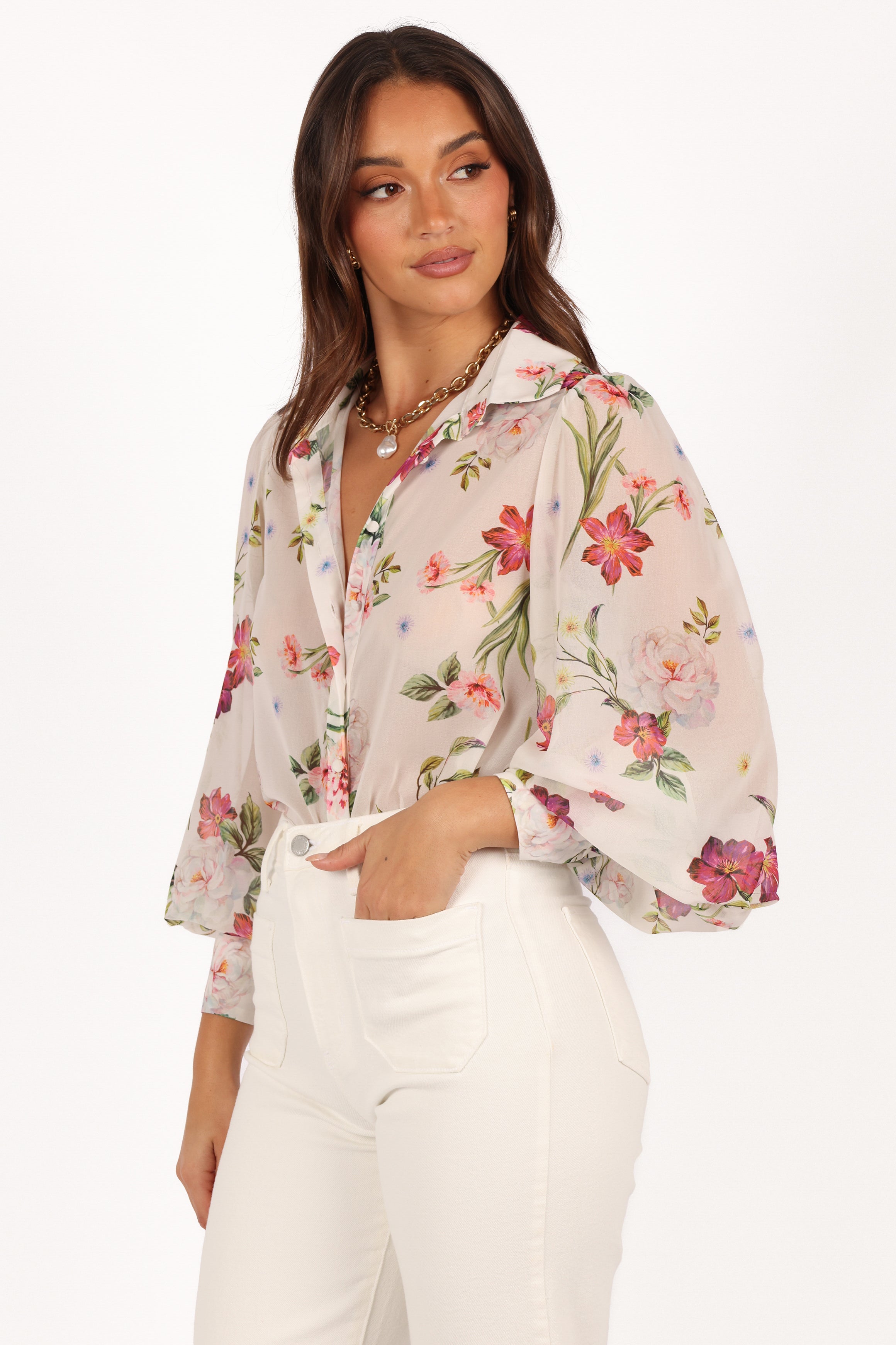 Petal and Pup USA TOPS Fleetwood Blouse - Jaci White