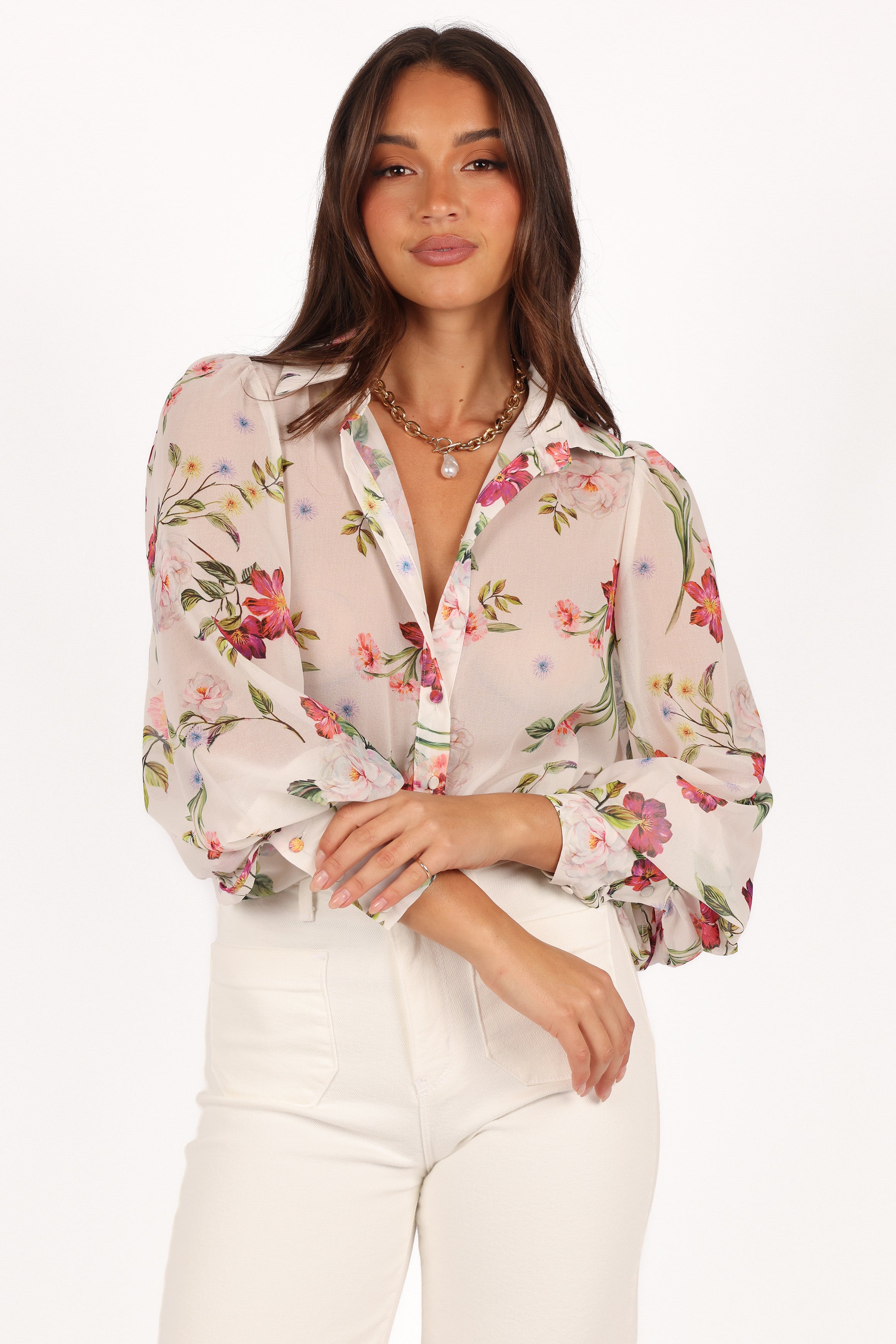 Petal and Pup USA TOPS Fleetwood Blouse - Jaci White
