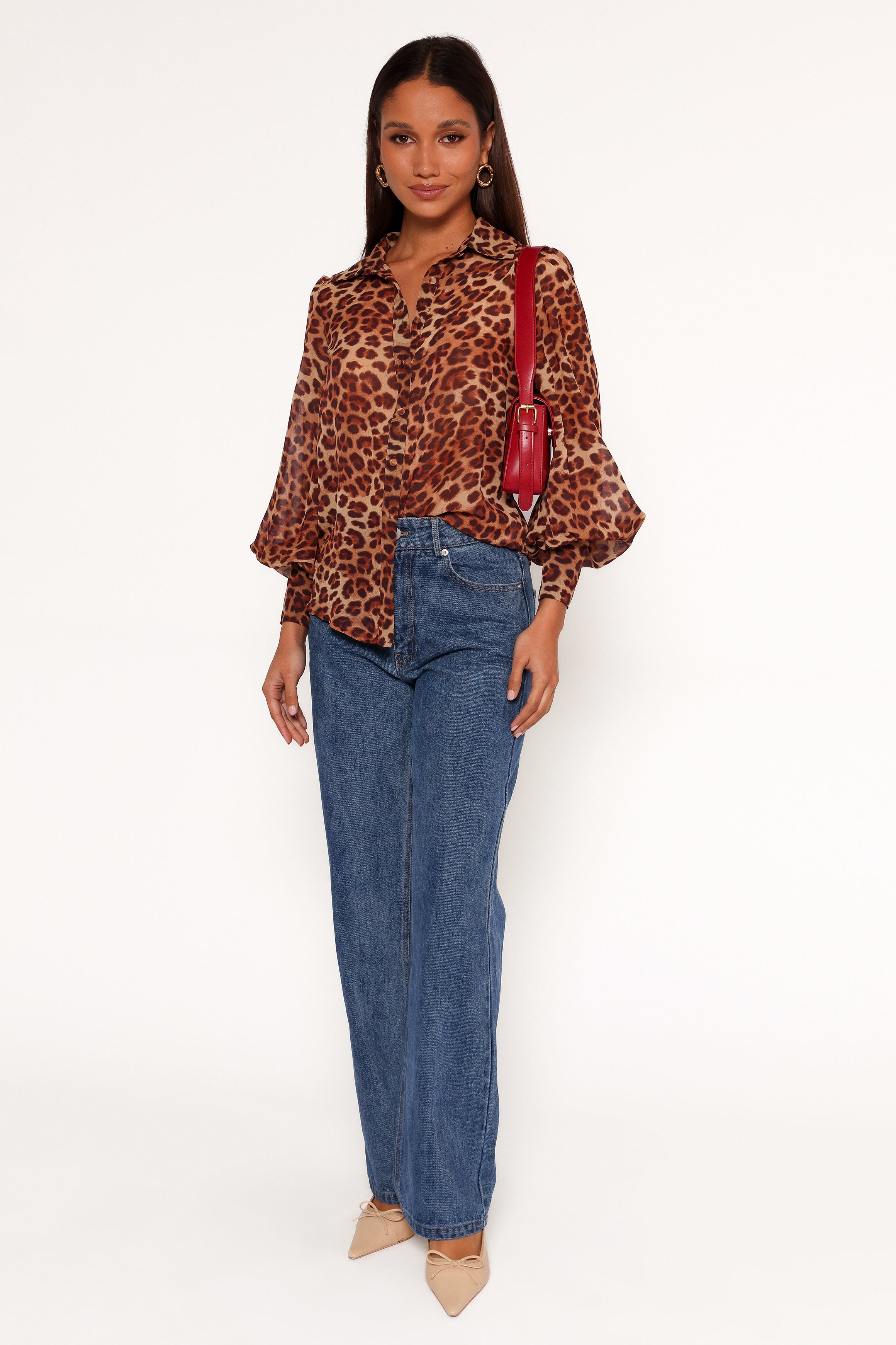 Petal and Pup USA TOPS Fleetwood Blouse - Leopard