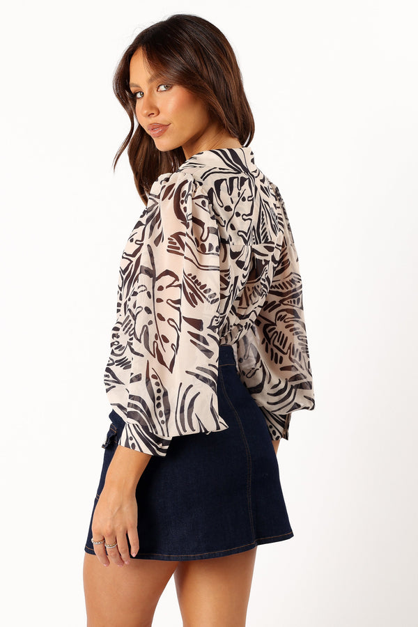 Petal and Pup USA TOPS Fleetwood Blouse - Santino Print