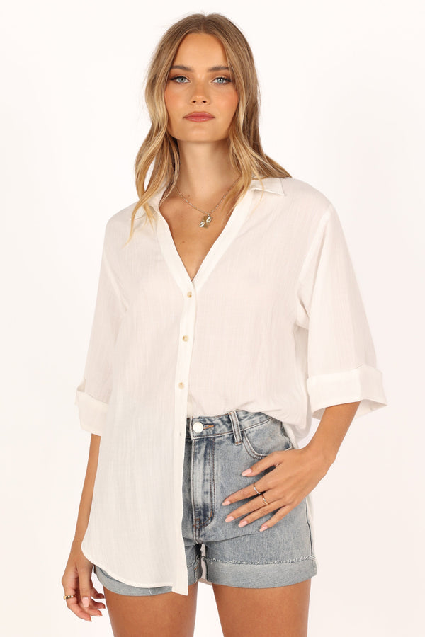 Petal and Pup USA TOPS Gaia Shirt - Ivory