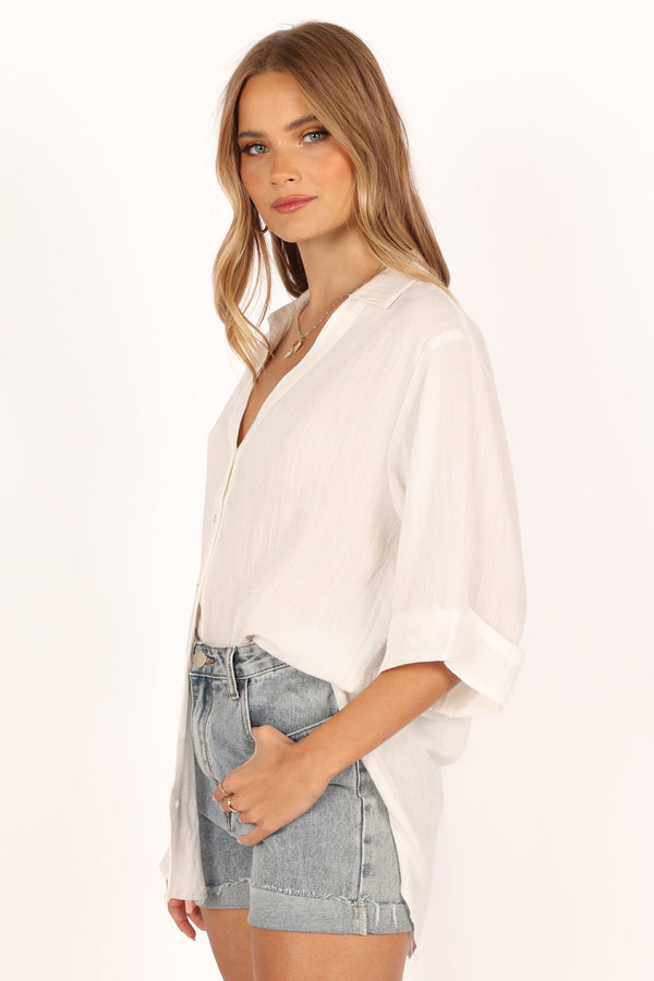 Petal and Pup USA TOPS Gaia Shirt - Ivory