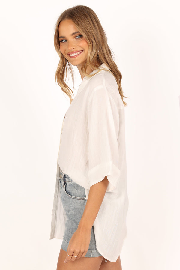 Petal and Pup USA TOPS Gaia Shirt - Ivory