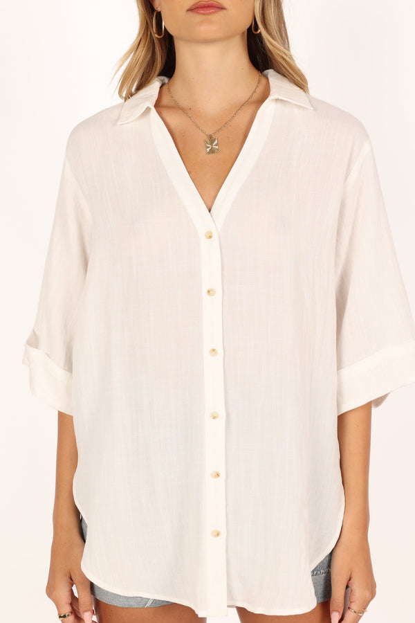 Petal and Pup USA TOPS Gaia Shirt - Ivory