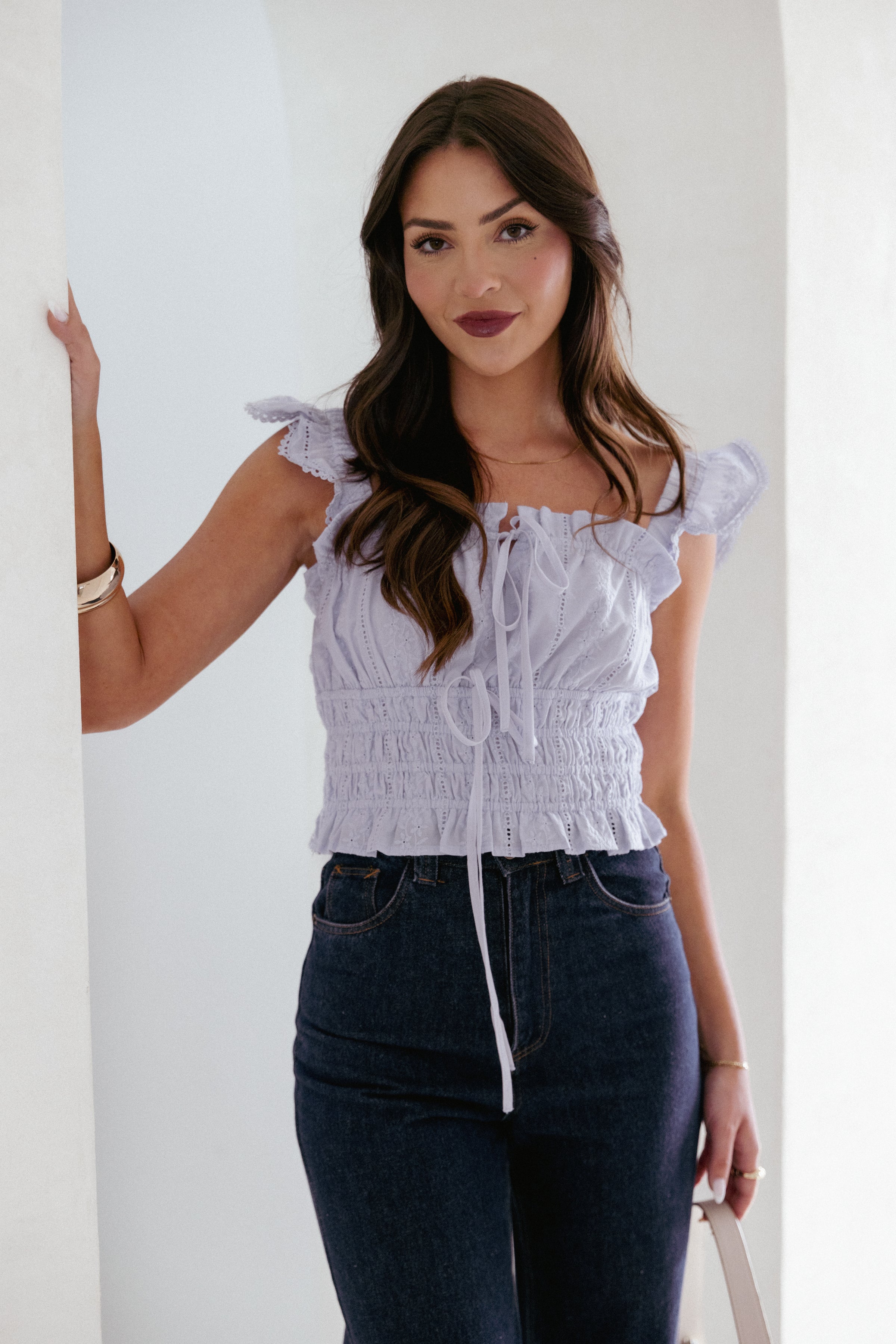 Petal and Pup USA TOPS Giran Top - Cashmere Blue