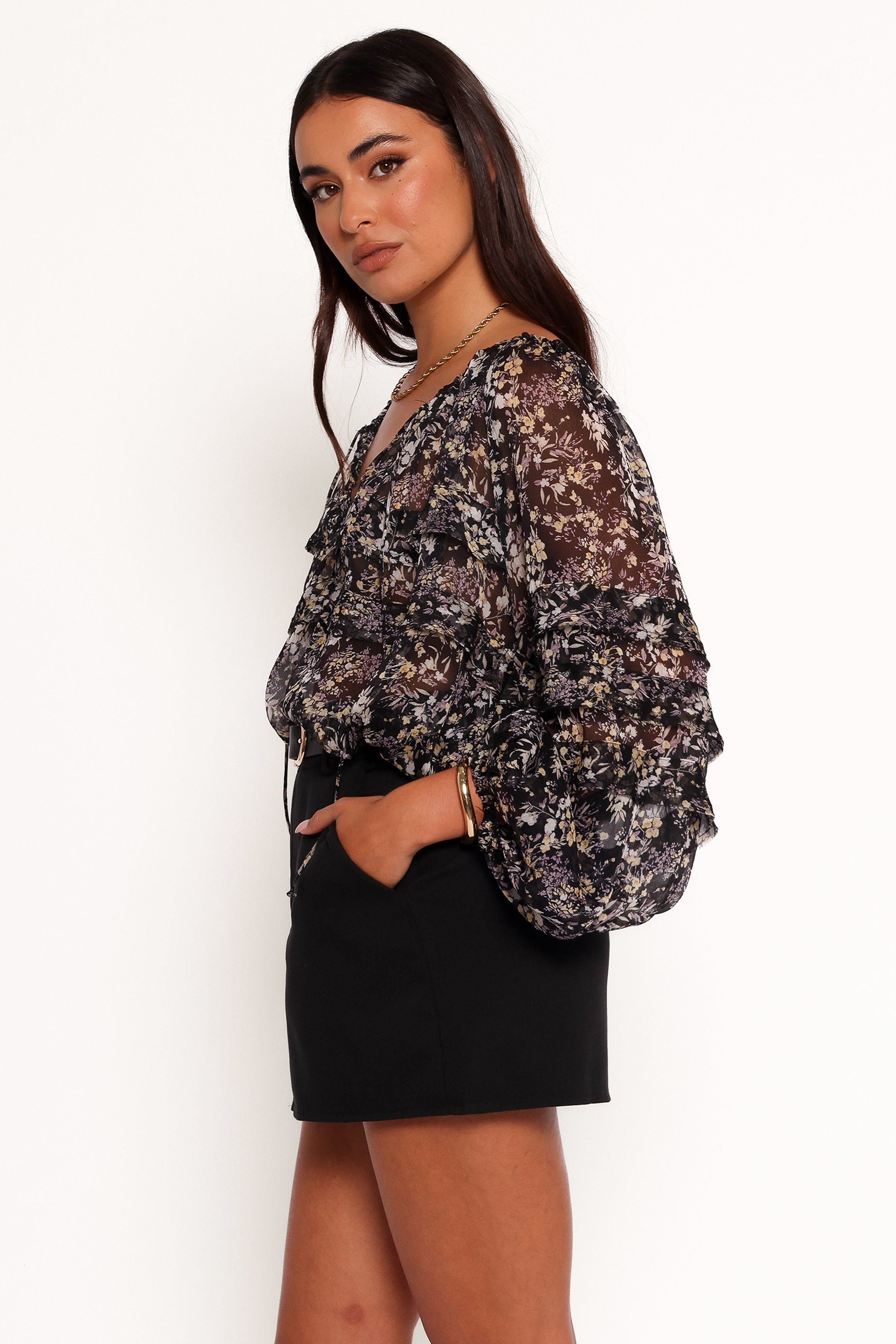 Petal and Pup USA TOPS Hana Top - Black Multi