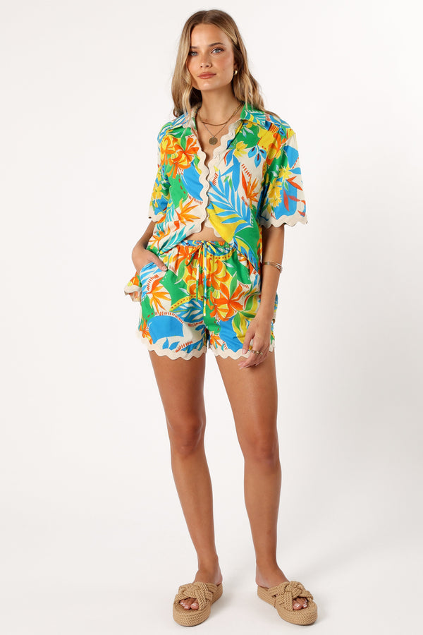 Petal and Pup USA TOPS Harriet Button Down Top - Malta Print