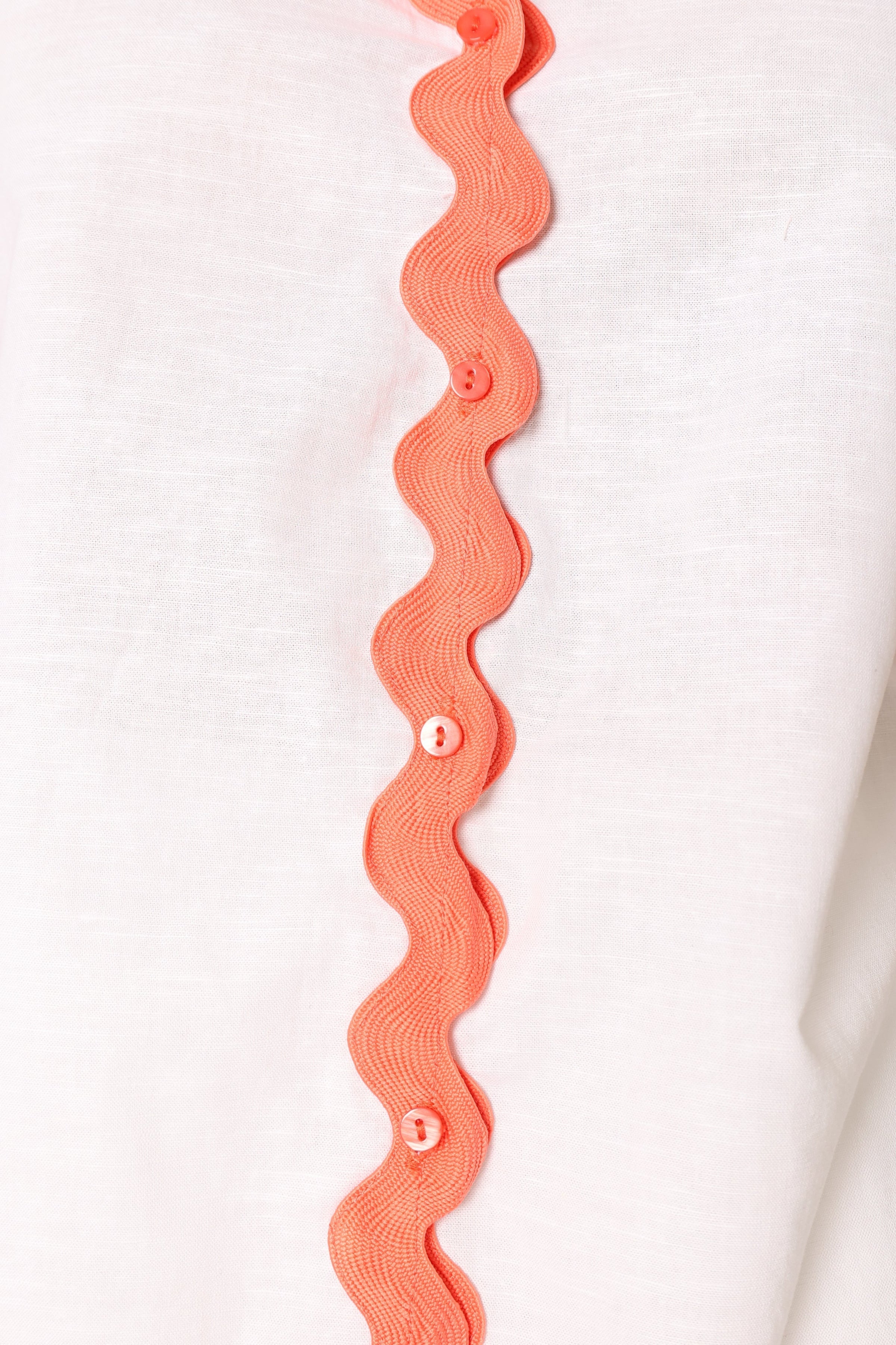 Petal and Pup USA TOPS Harry Shirt - White/Melon