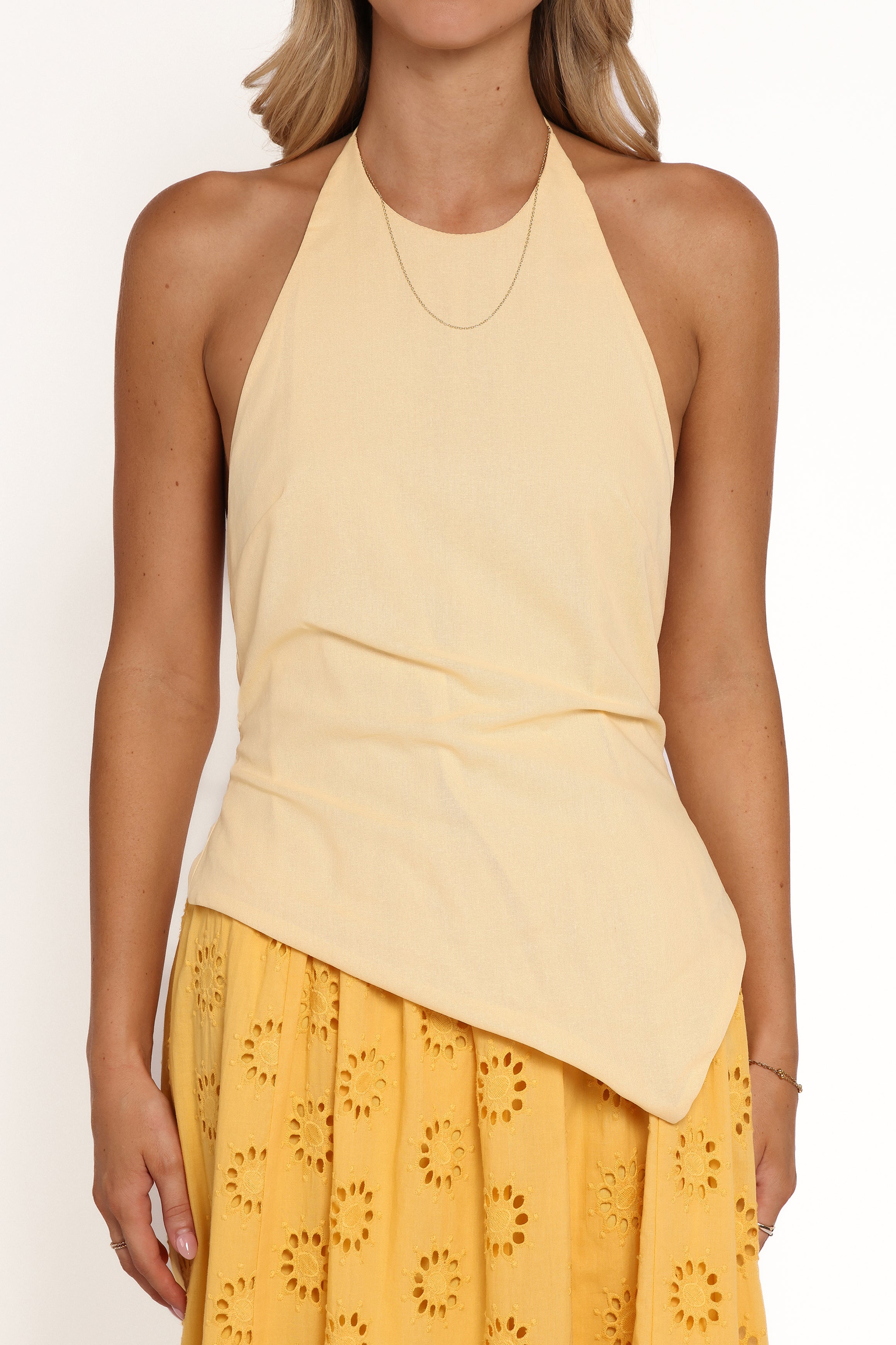 Petal and Pup USA TOPS Ilyana Halter Top - Yellow