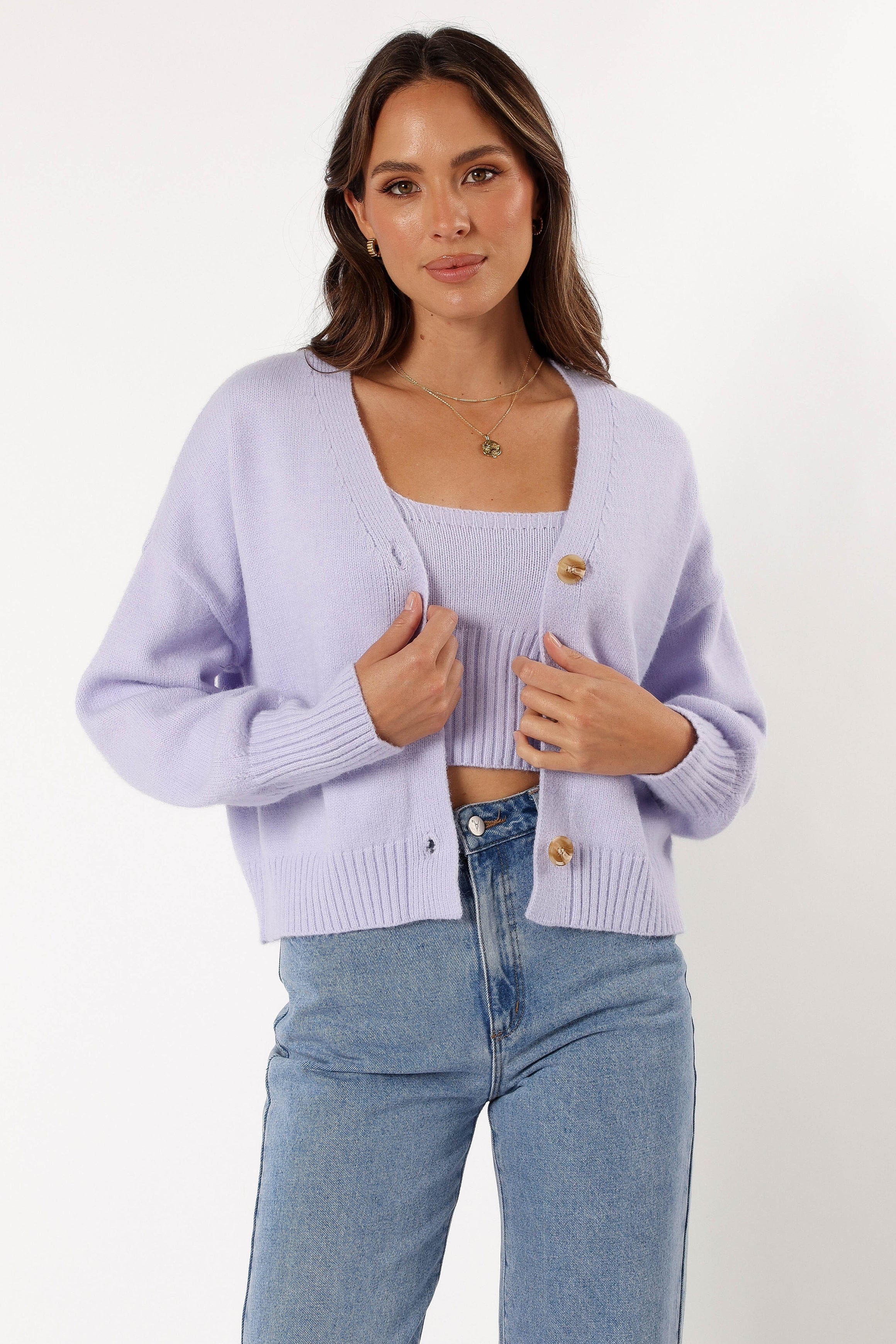 Petal and Pup USA TOPS Isabel Sweater Top - Lilac