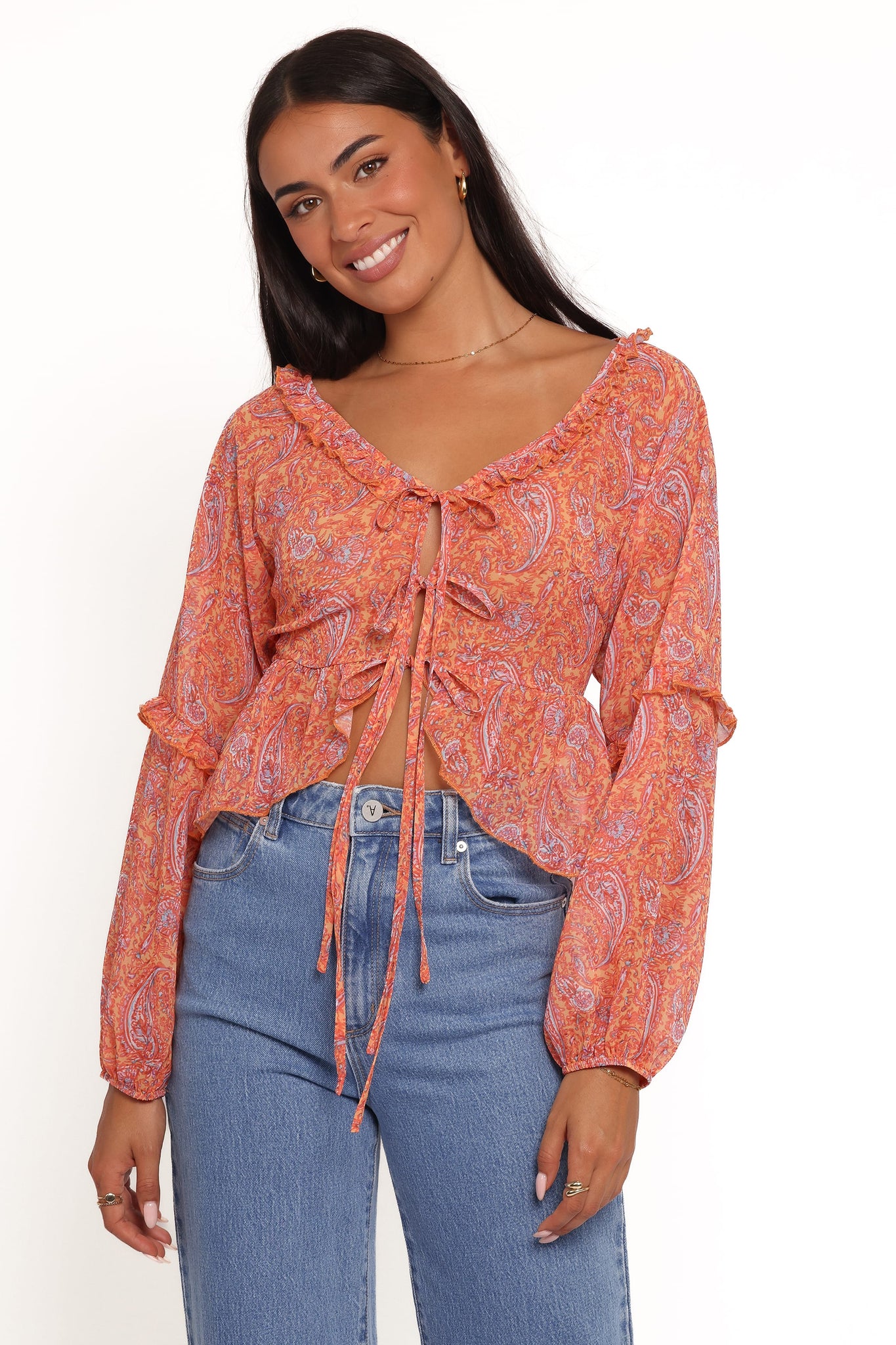 Isolt Tie Front Top