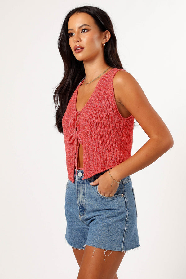 Petal and Pup USA TOPS Kendall Knit Top - Red