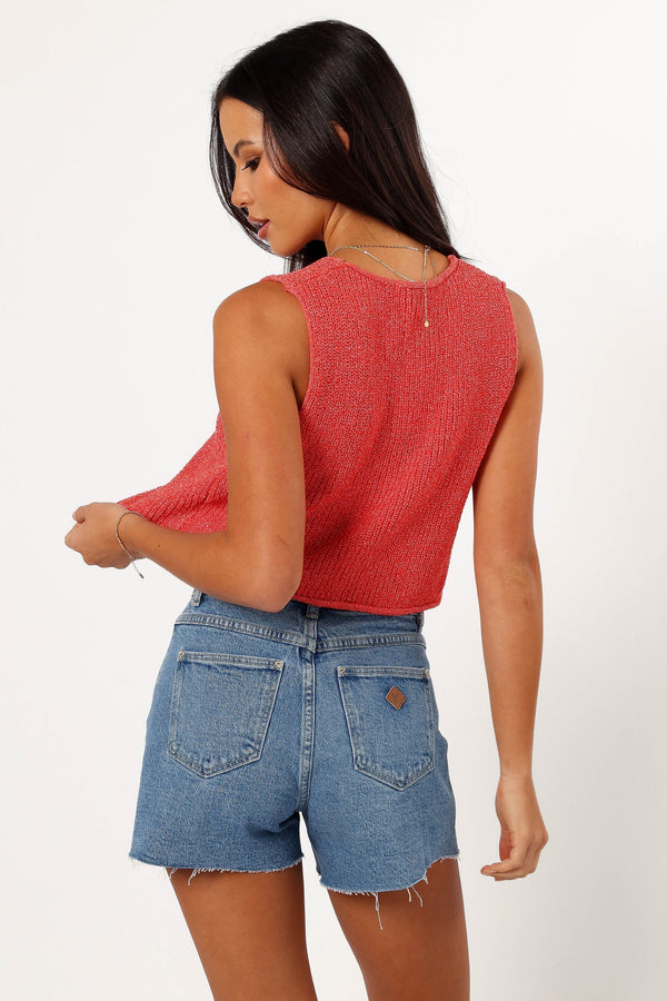 Petal and Pup USA TOPS Kendall Knit Top - Red