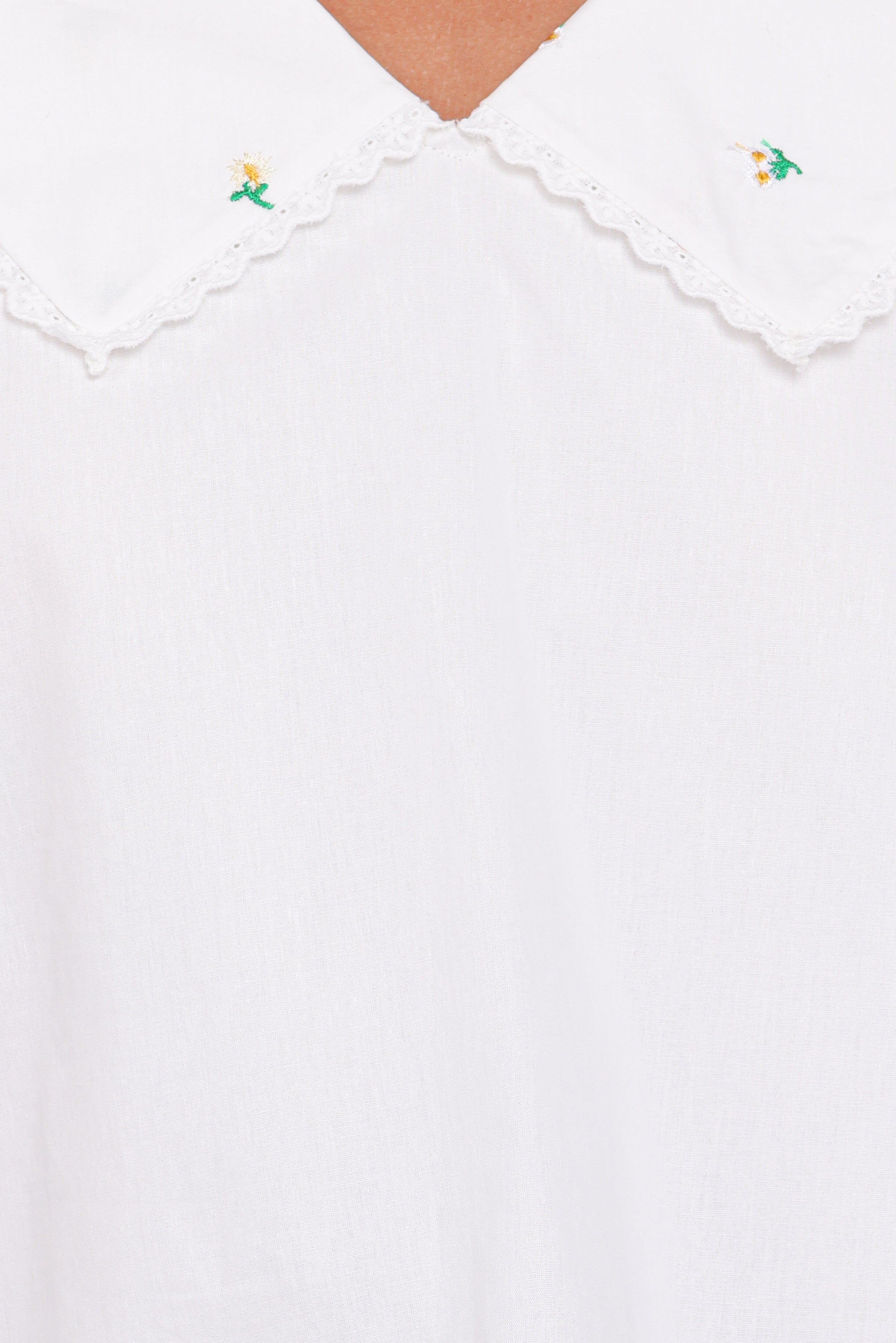 Petal and Pup USA TOPS Kenna Embroidered Long Sleeve Top - White Floral