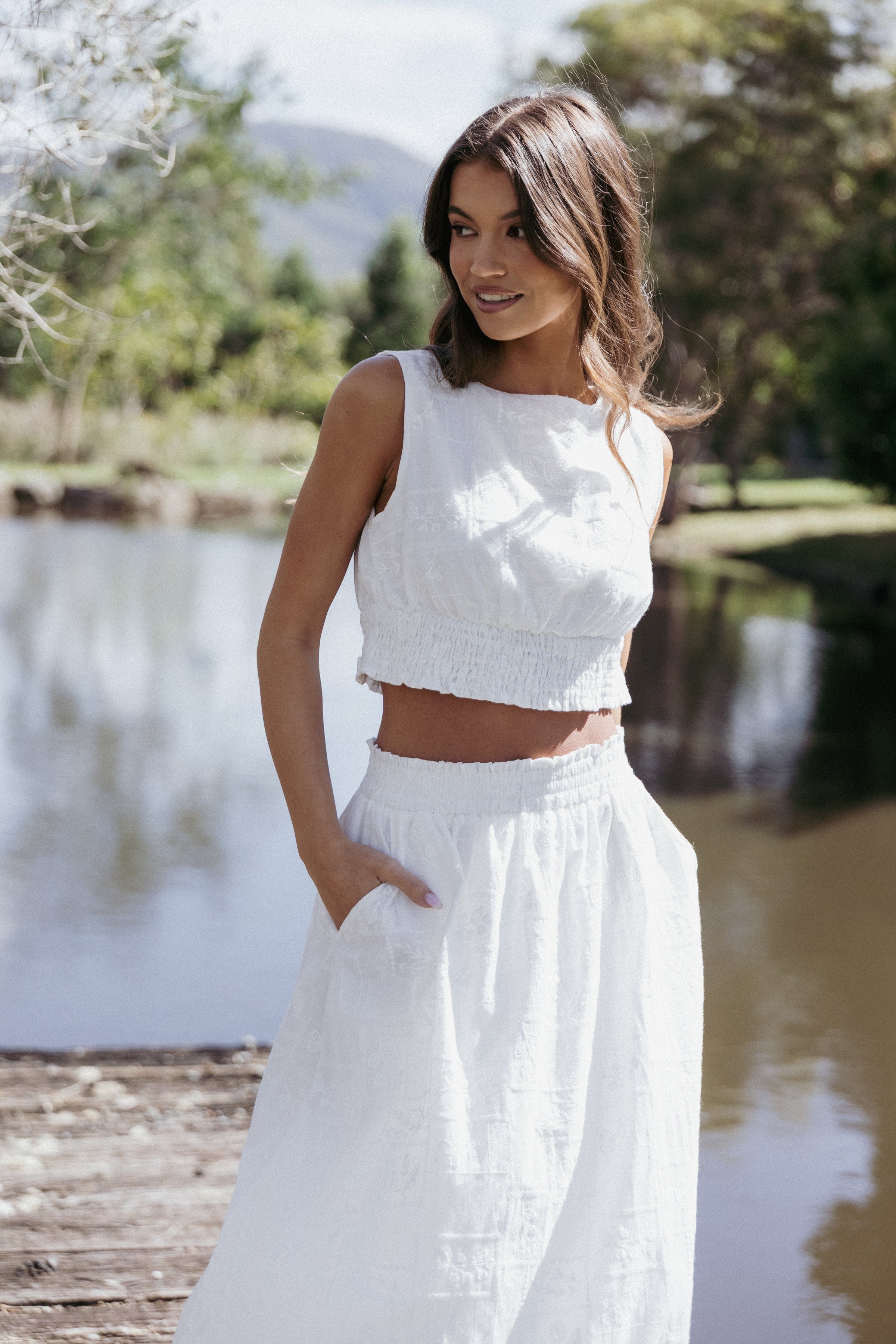 Petal and Pup USA TOPS Kimora Top - White