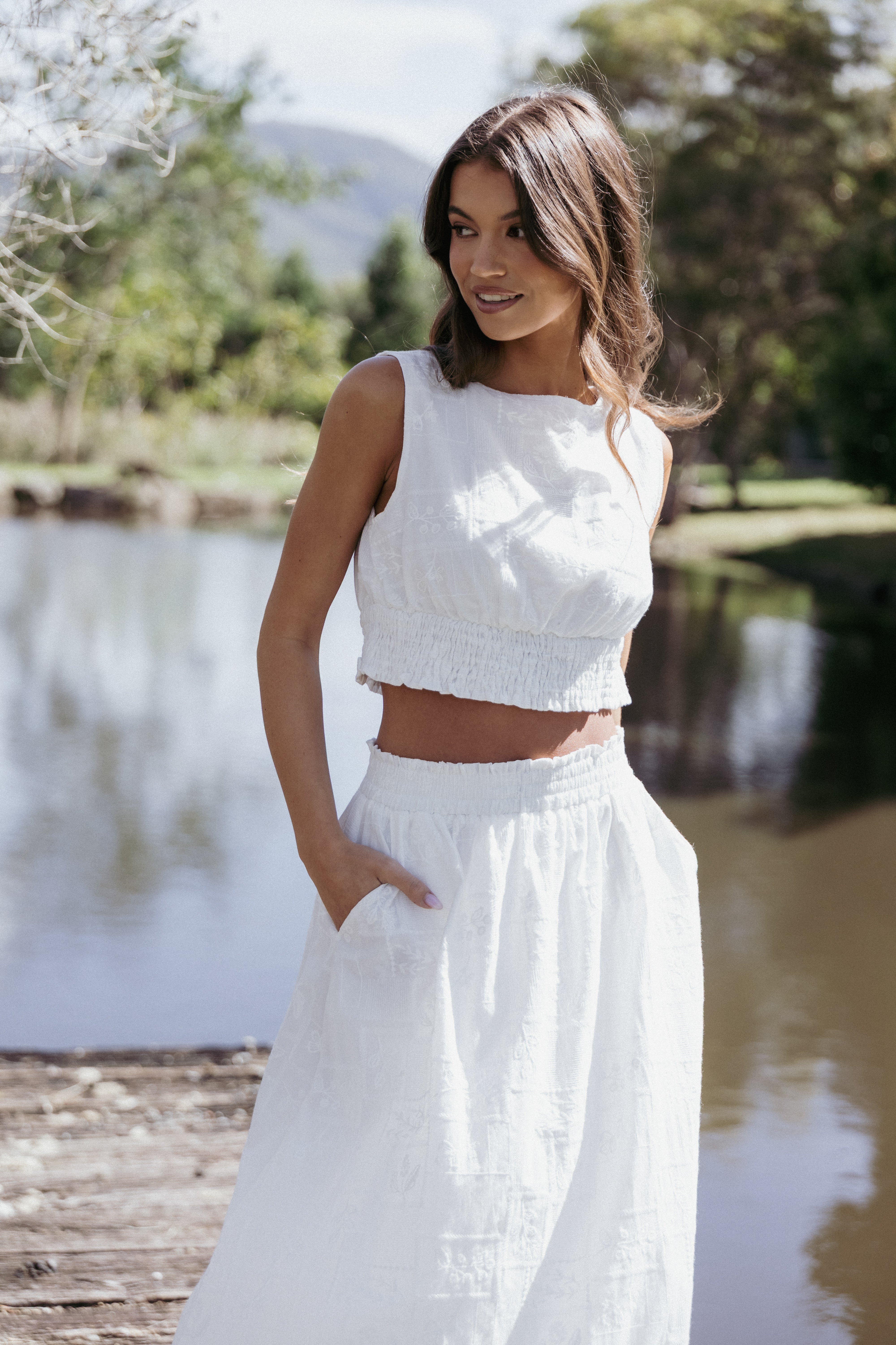 Petal and Pup USA TOPS Kimora Top - White