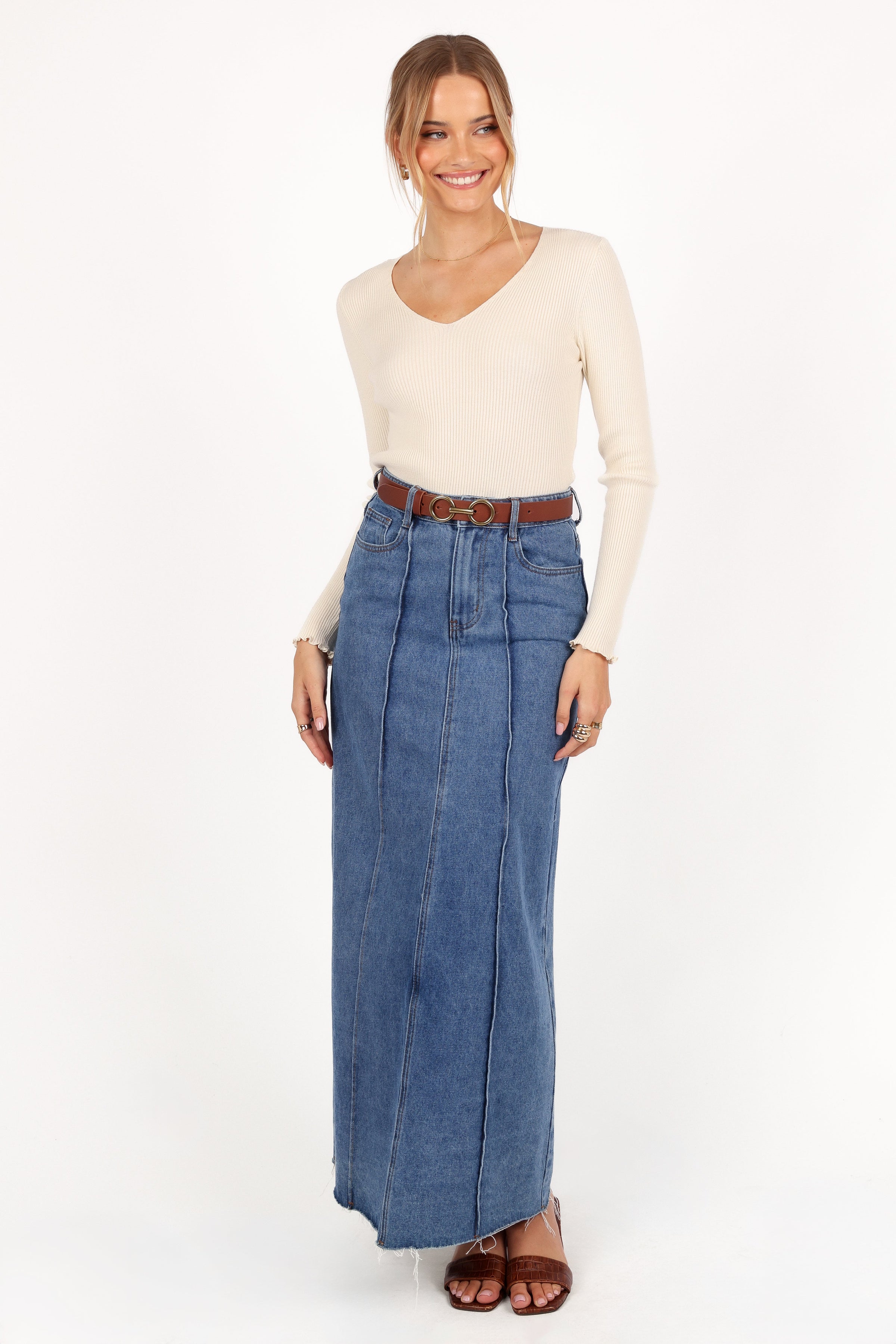 Petal and Pup USA TOPS Kirsten Knit Top - Cream