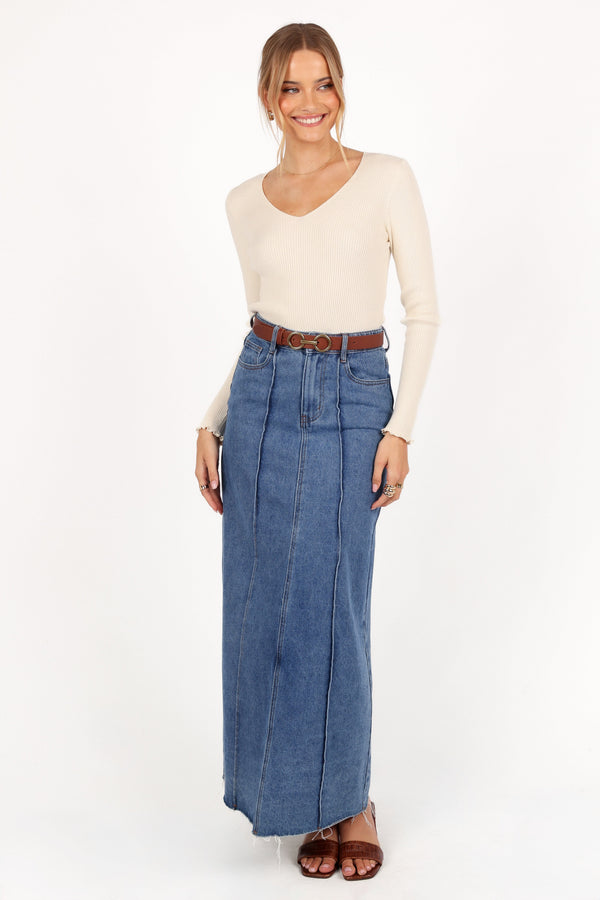 Petal and Pup USA TOPS Kirsten Knit Top - Cream