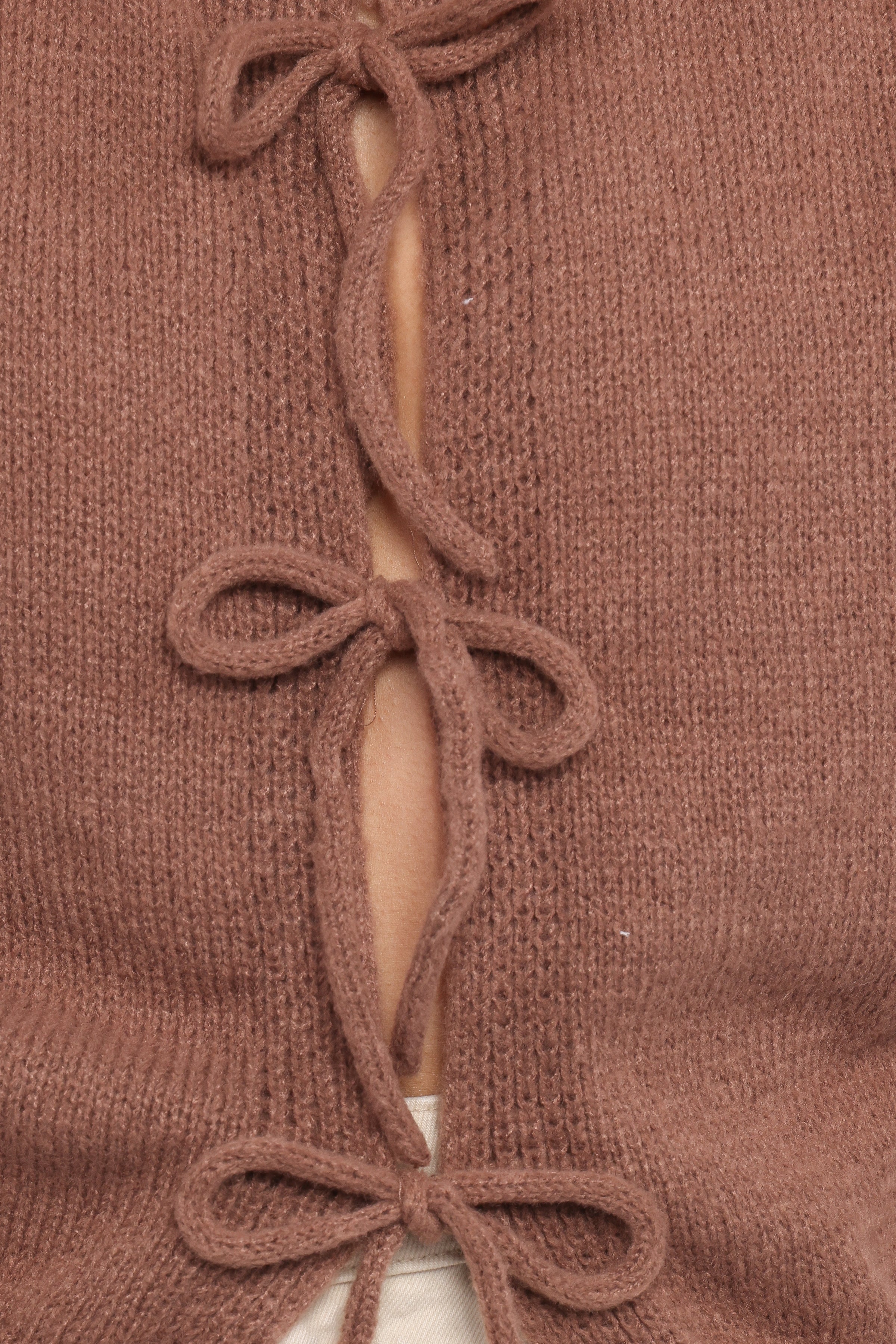 Petal and Pup USA TOPS Koskie Tie Knit Top - Chocolate