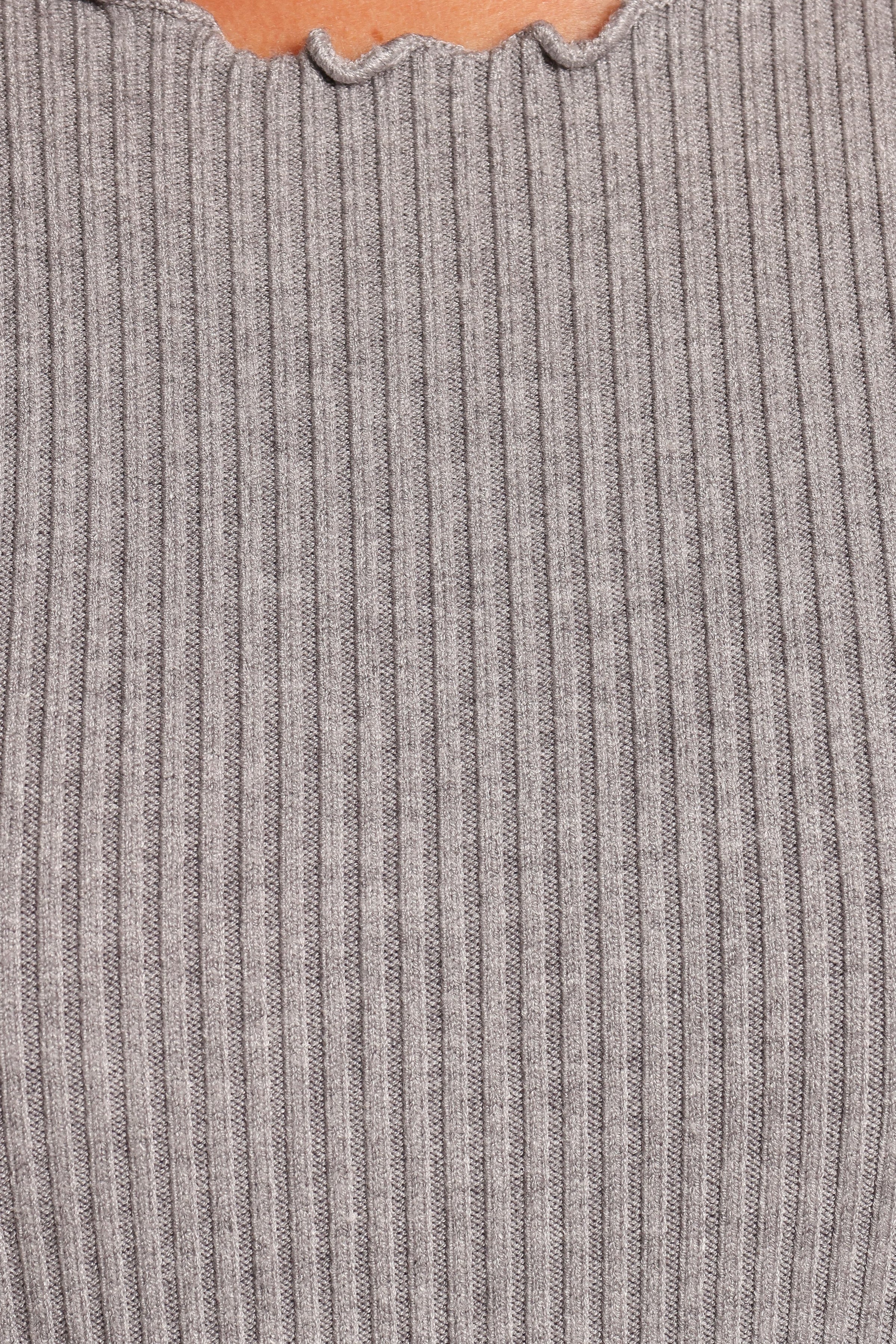 Petal and Pup USA TOPS Kya Short Sleeve Knit Top - Light Grey (Hold for Rack)