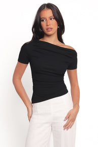 Petal and Pup USA TOPS Lailani Knit Top - Black