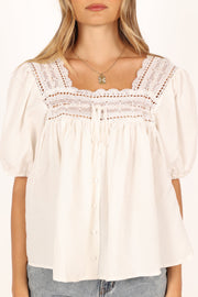 Lala Top - White - Petal & Pup USA