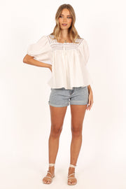 Lala Top - White - Petal & Pup USA