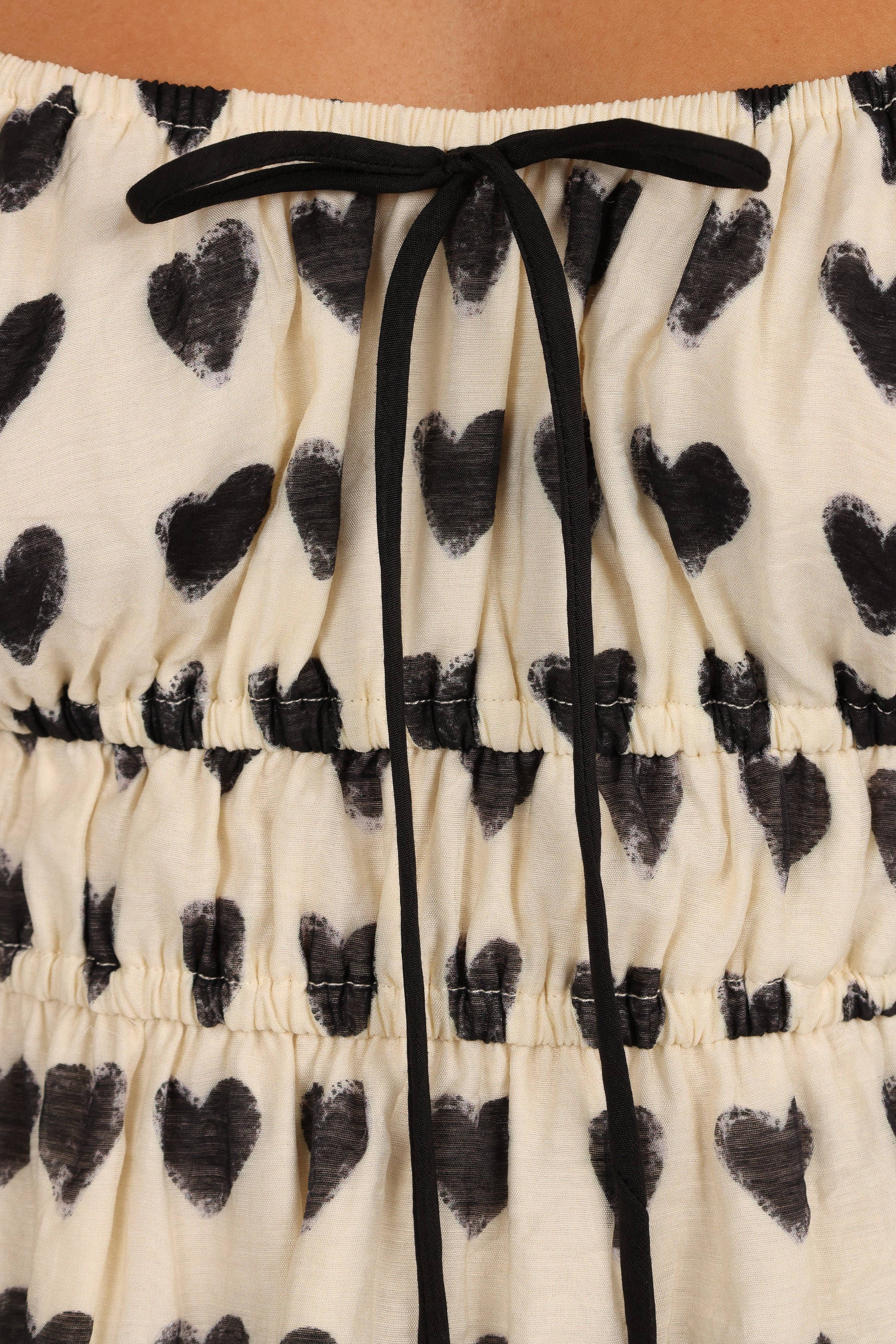 Petal and Pup USA TOPS Lanie Top - Cream Black