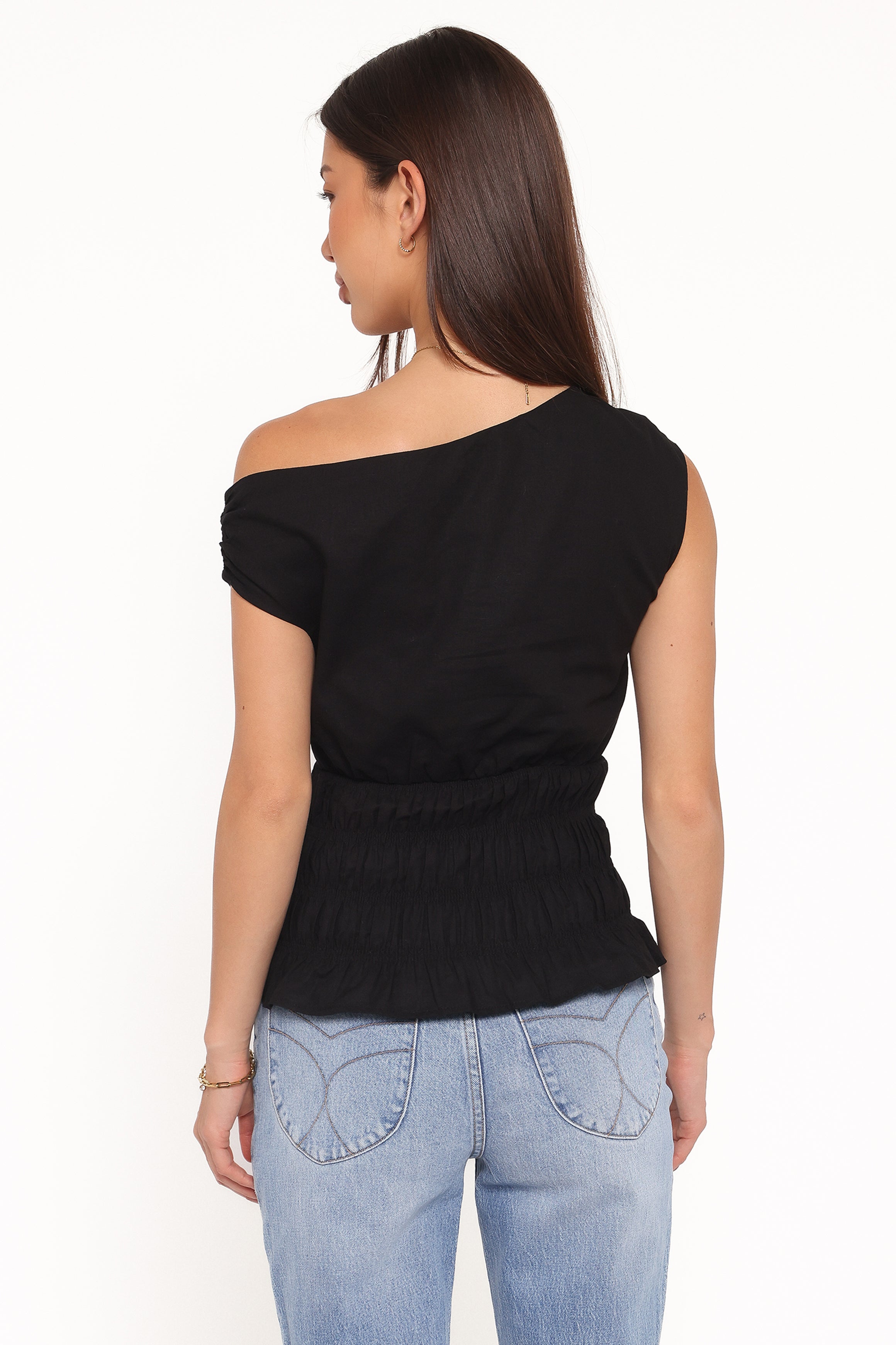 Petal and Pup USA TOPS Lia Off Shoulder Top - Black