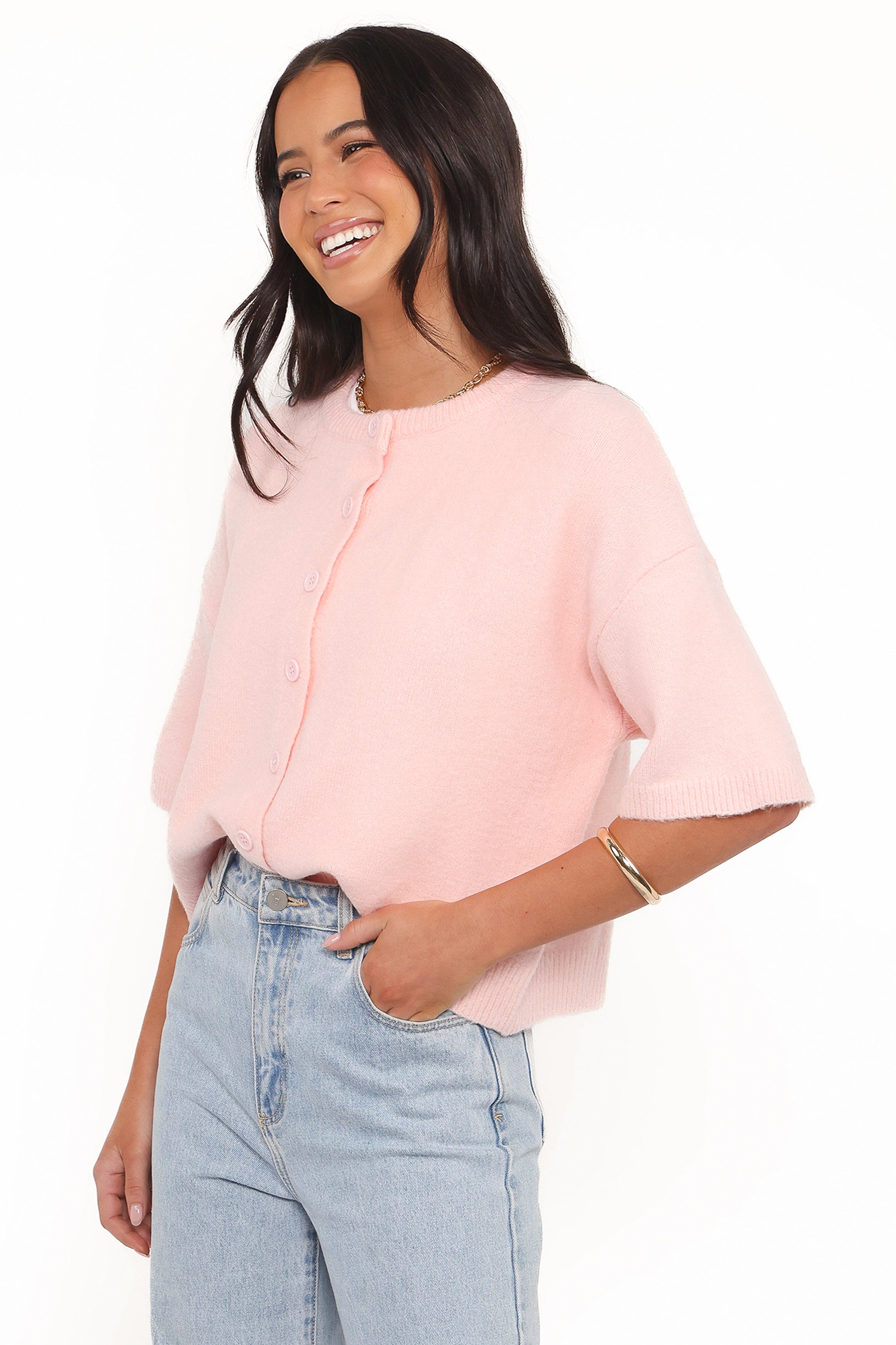 Petal and Pup USA TOPS Lilith Knit Top - Pink