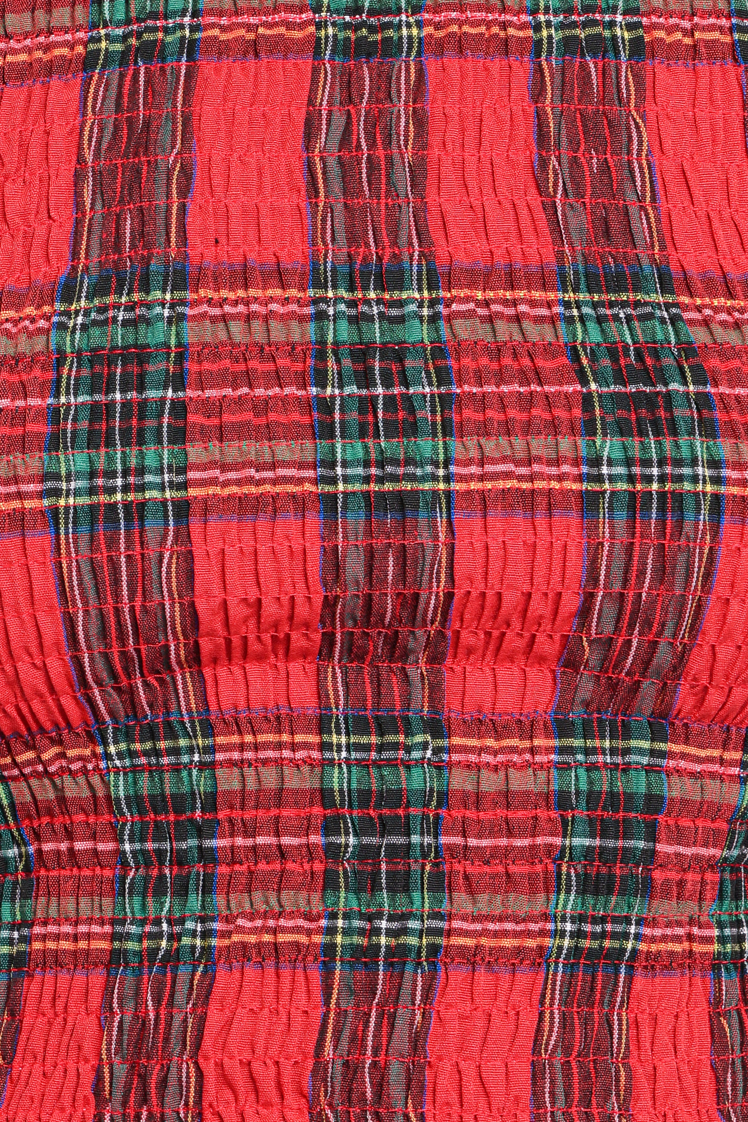 Petal and Pup USA TOPS Lillee Ruched Top - Red Plaid