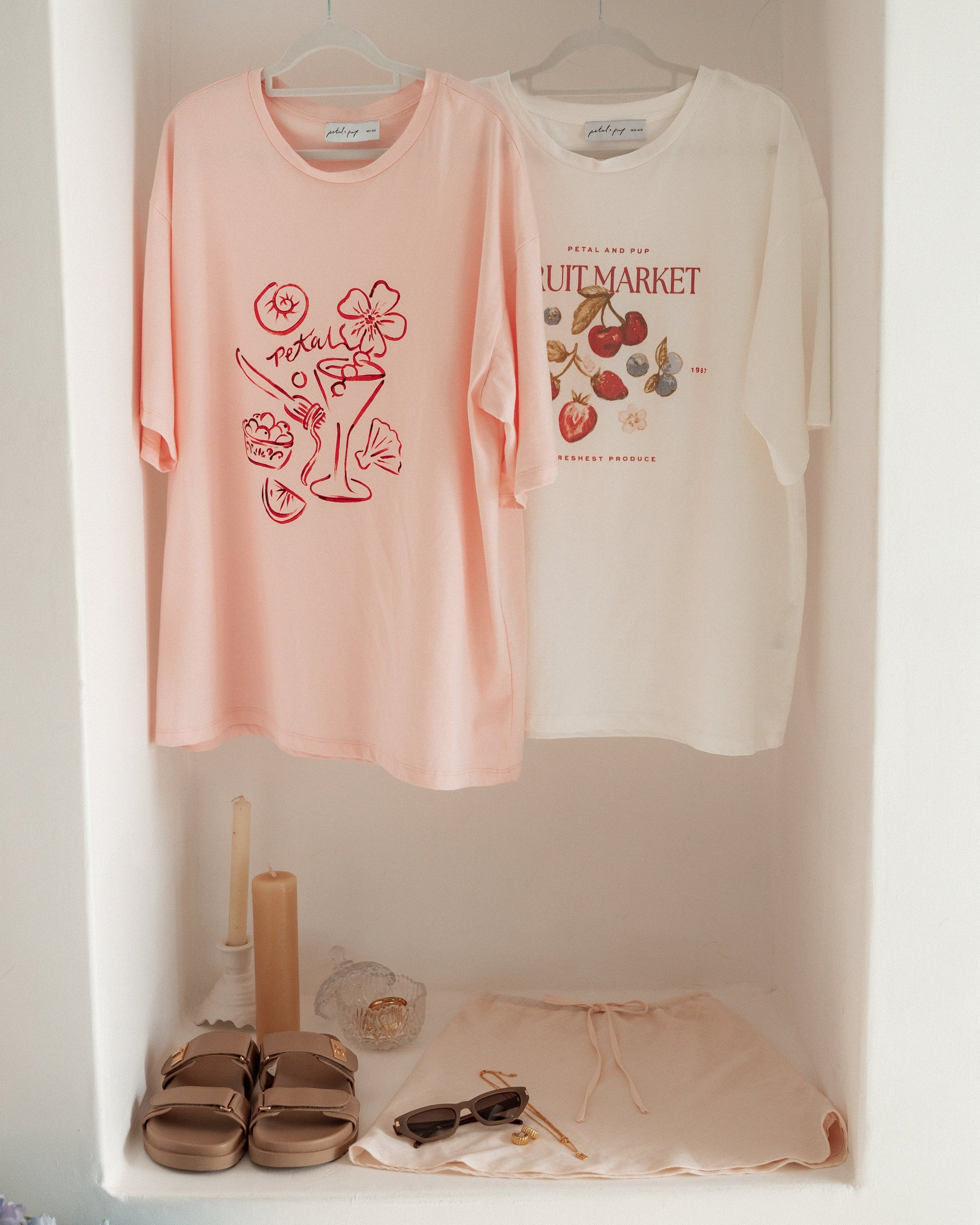 Petal and Pup USA TOPS Loa Graphic Tee - Pink/Red