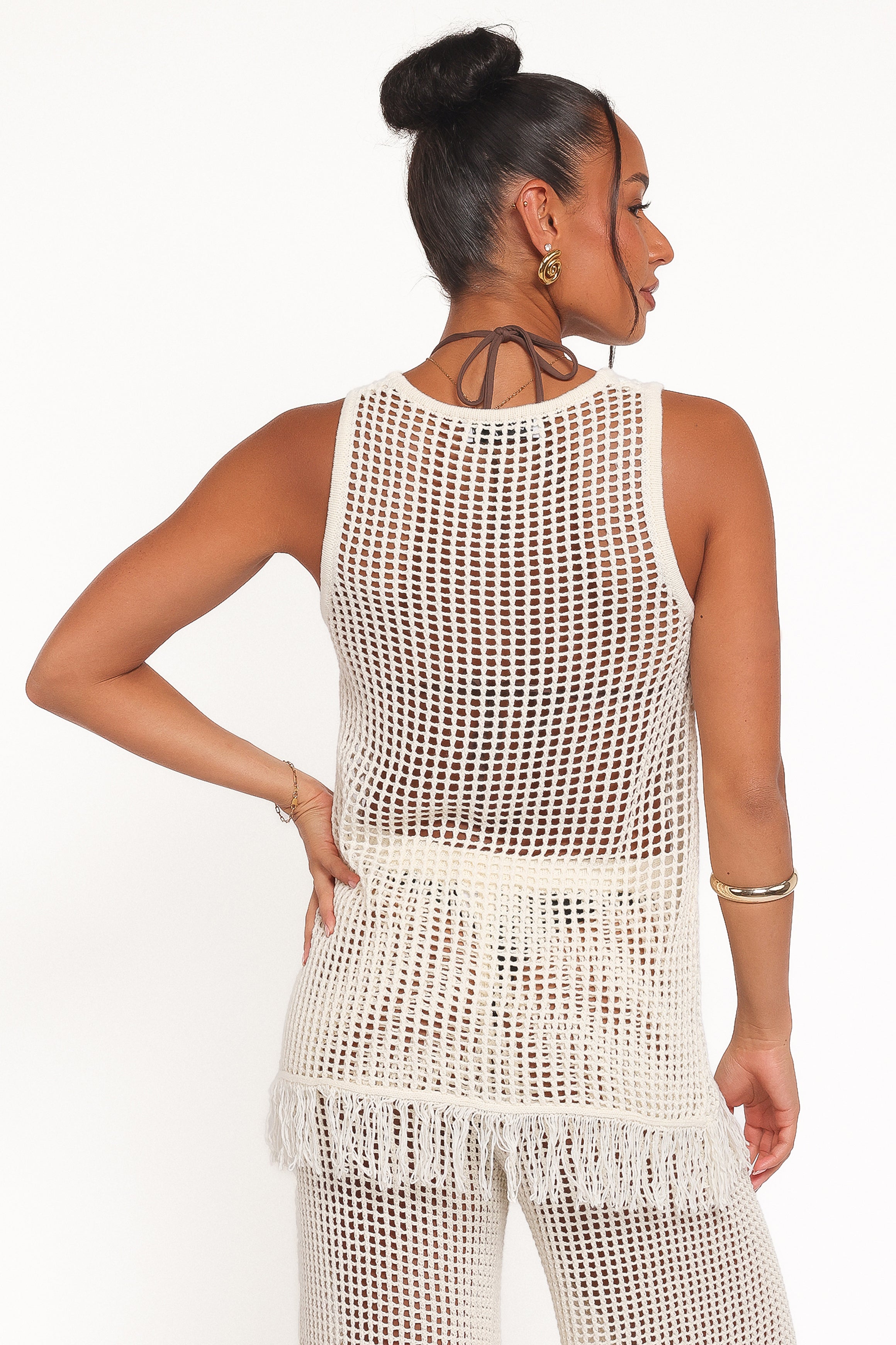 Petal and Pup USA TOPS Lorna Knitted Top - Off White