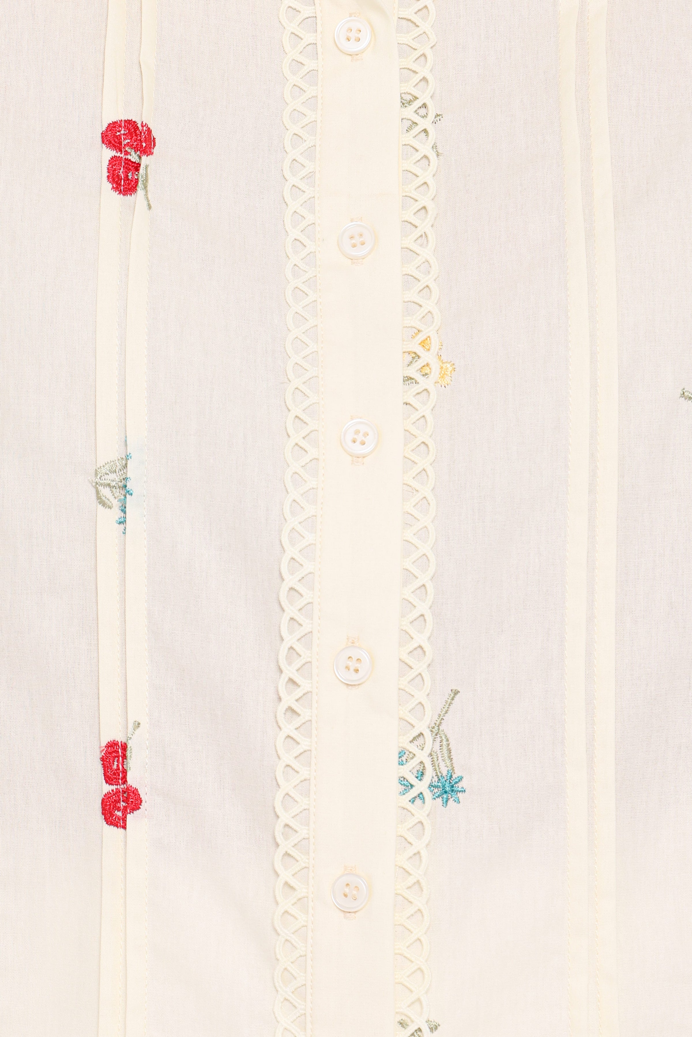 Petal and Pup USA TOPS Lucile Embroidered Shirt - Light Yellow