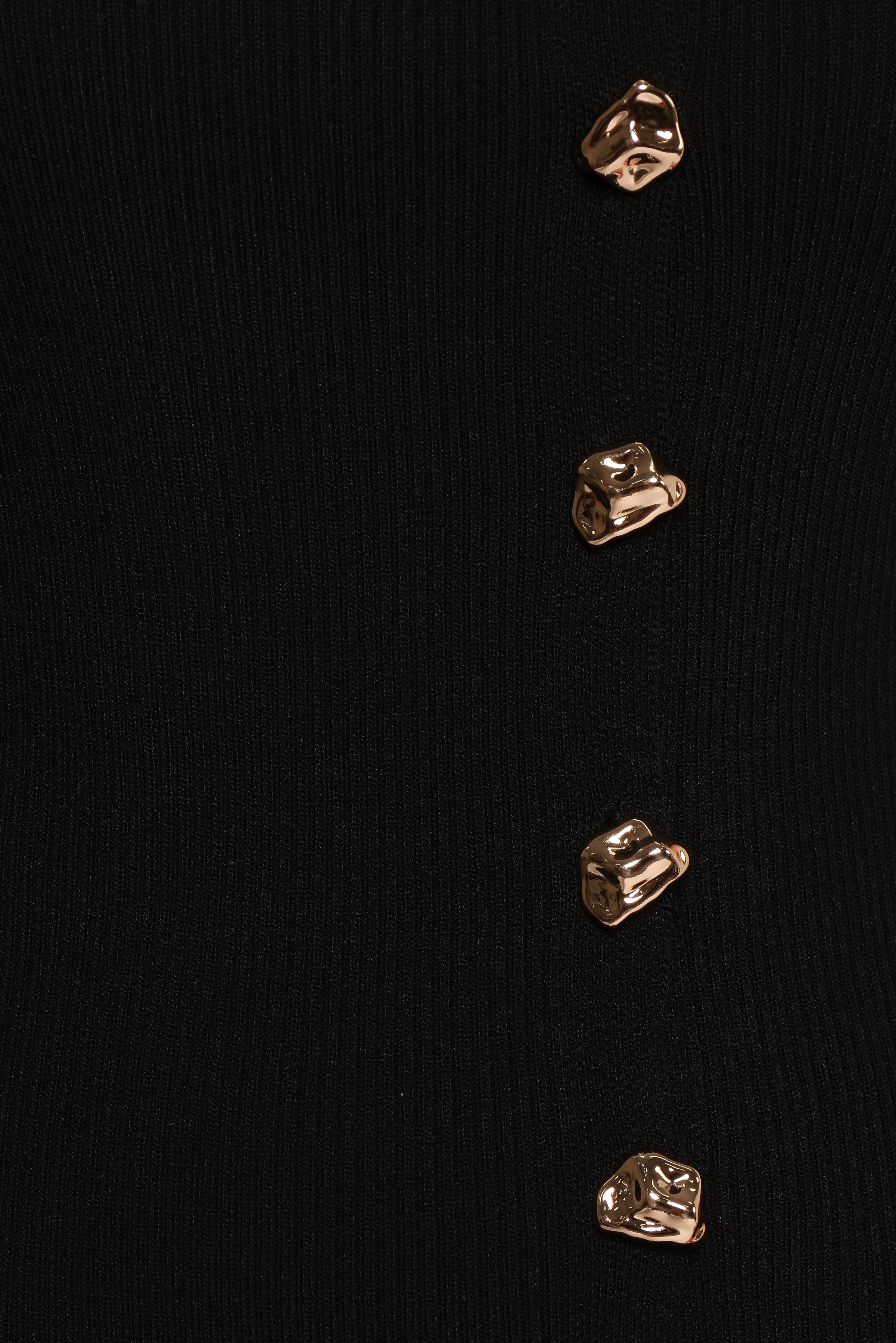 Petal and Pup USA TOPS Lysa Knit Vest Top - Black