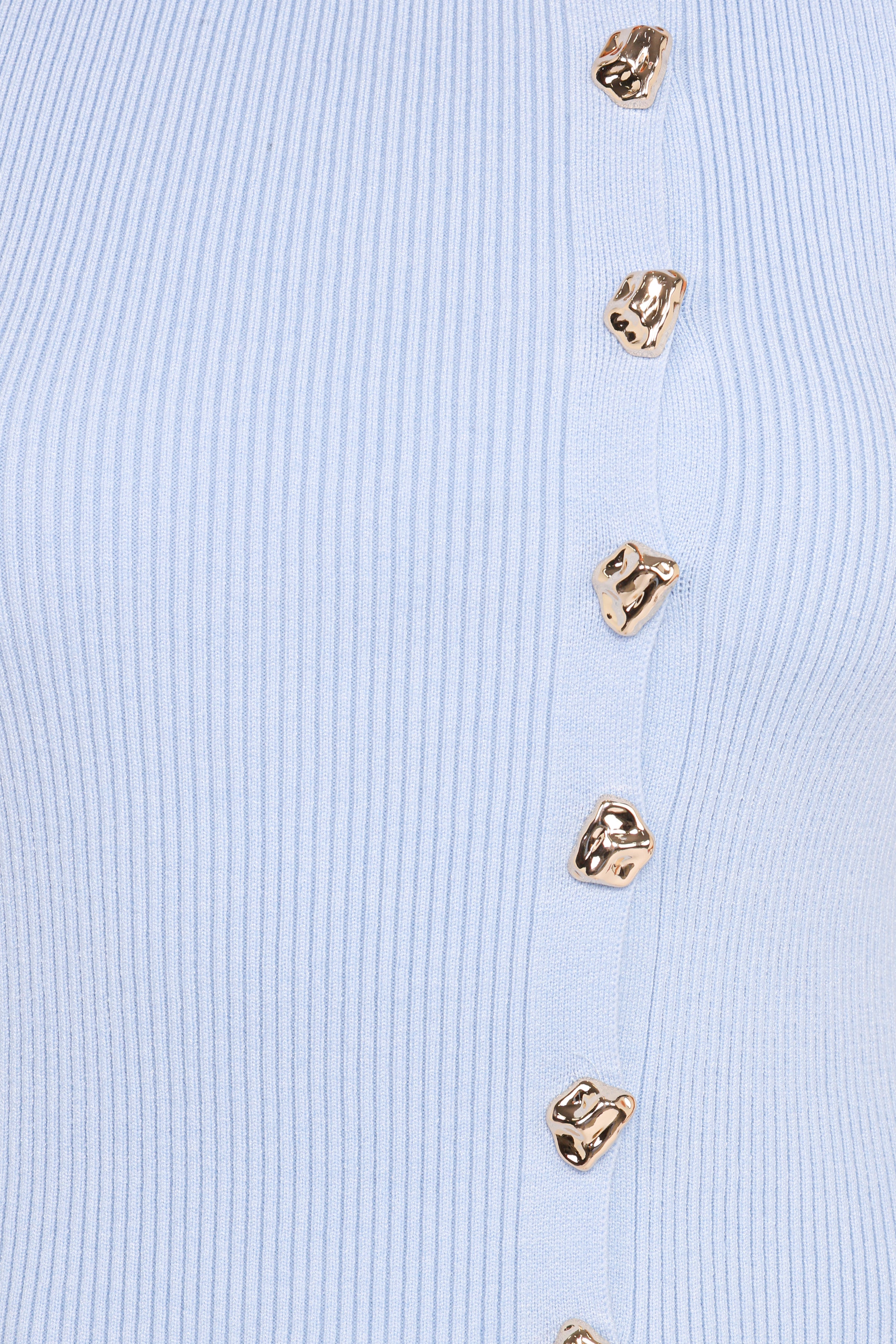 Petal and Pup USA TOPS Lysa Knit Vest Top - Blue