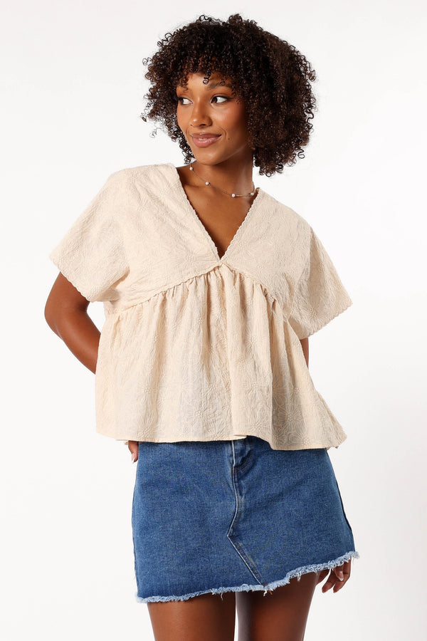 Petal and Pup USA TOPS Madelyn Top - Cream