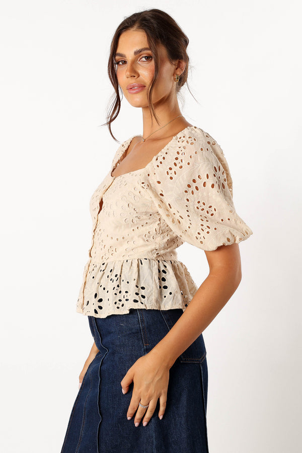 Petal and Pup USA TOPS Madie Top - Beige