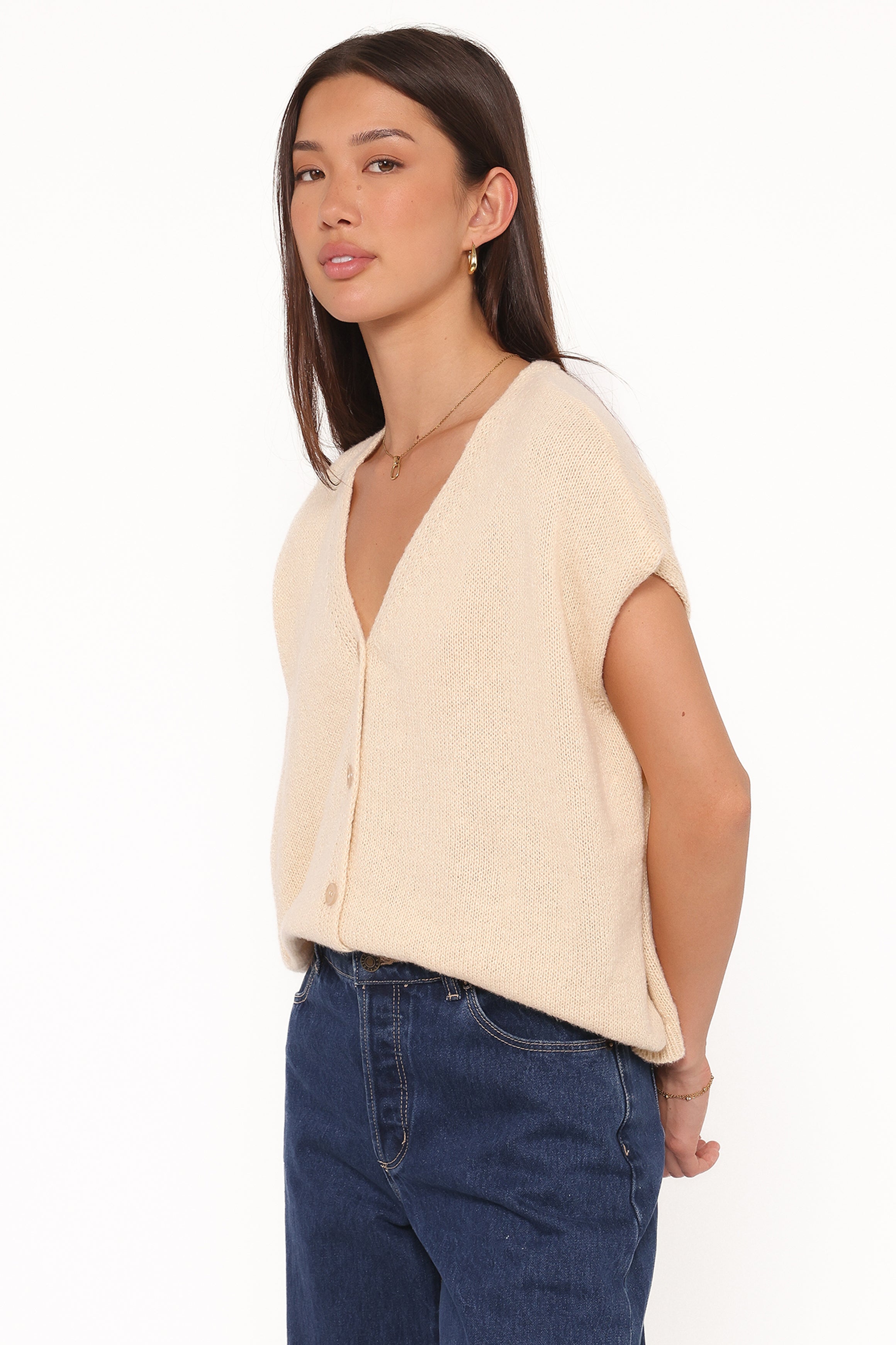 Petal and Pup USA TOPS Mariana Knit Vest - Lemon
