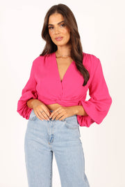Petal and Pup USA TOPS Marisole Top - Hot Pink