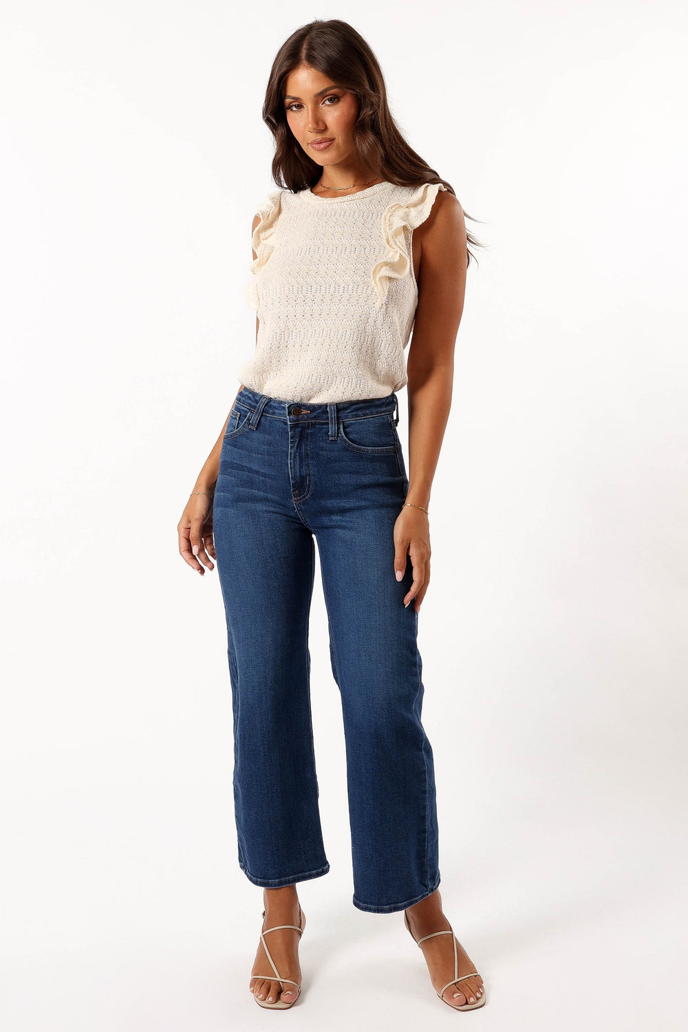 Petal and Pup USA TOPS Marlene Knit Top - Ivory