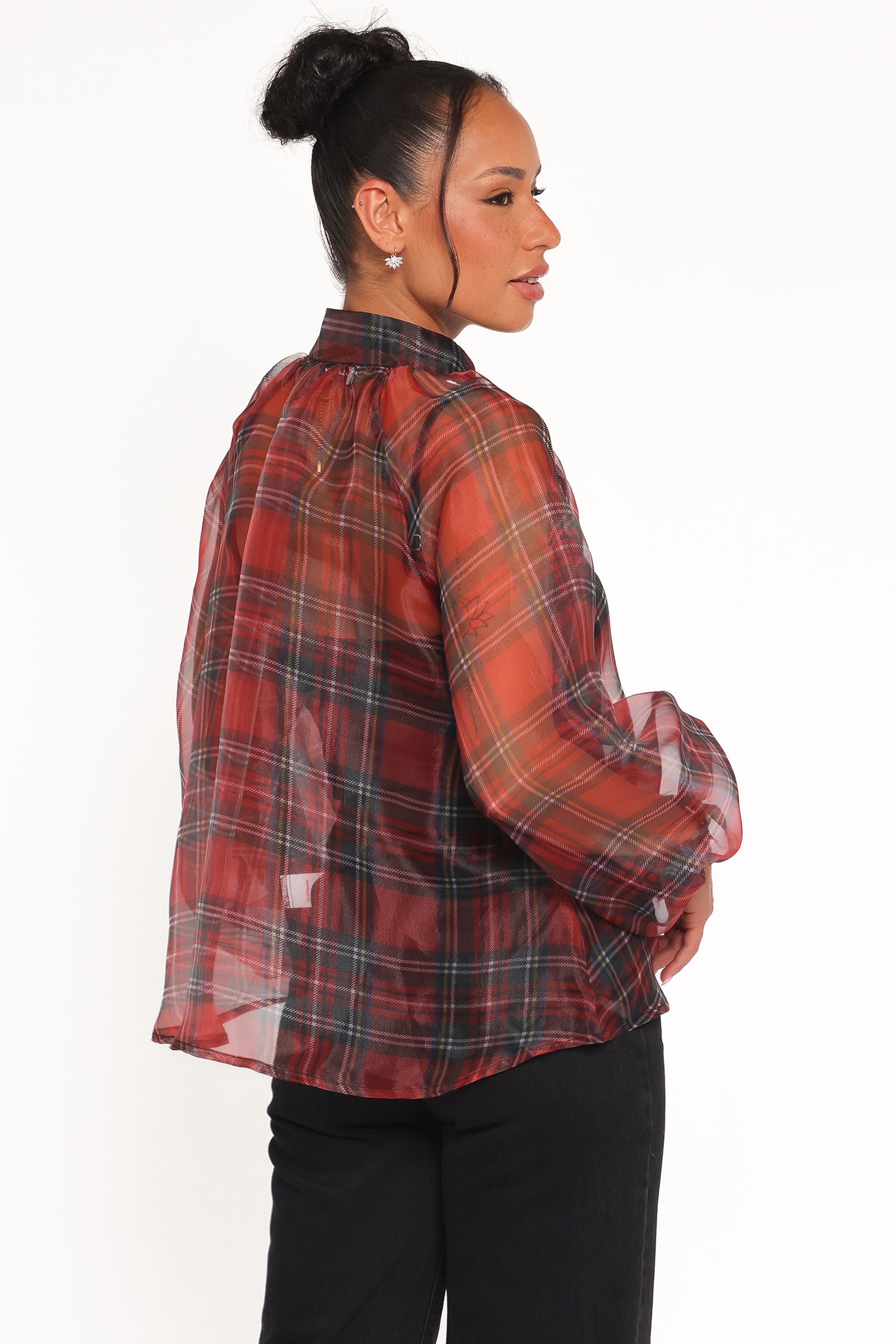 Marni Organza Top - Red Plaid | Petal & Pup USA
