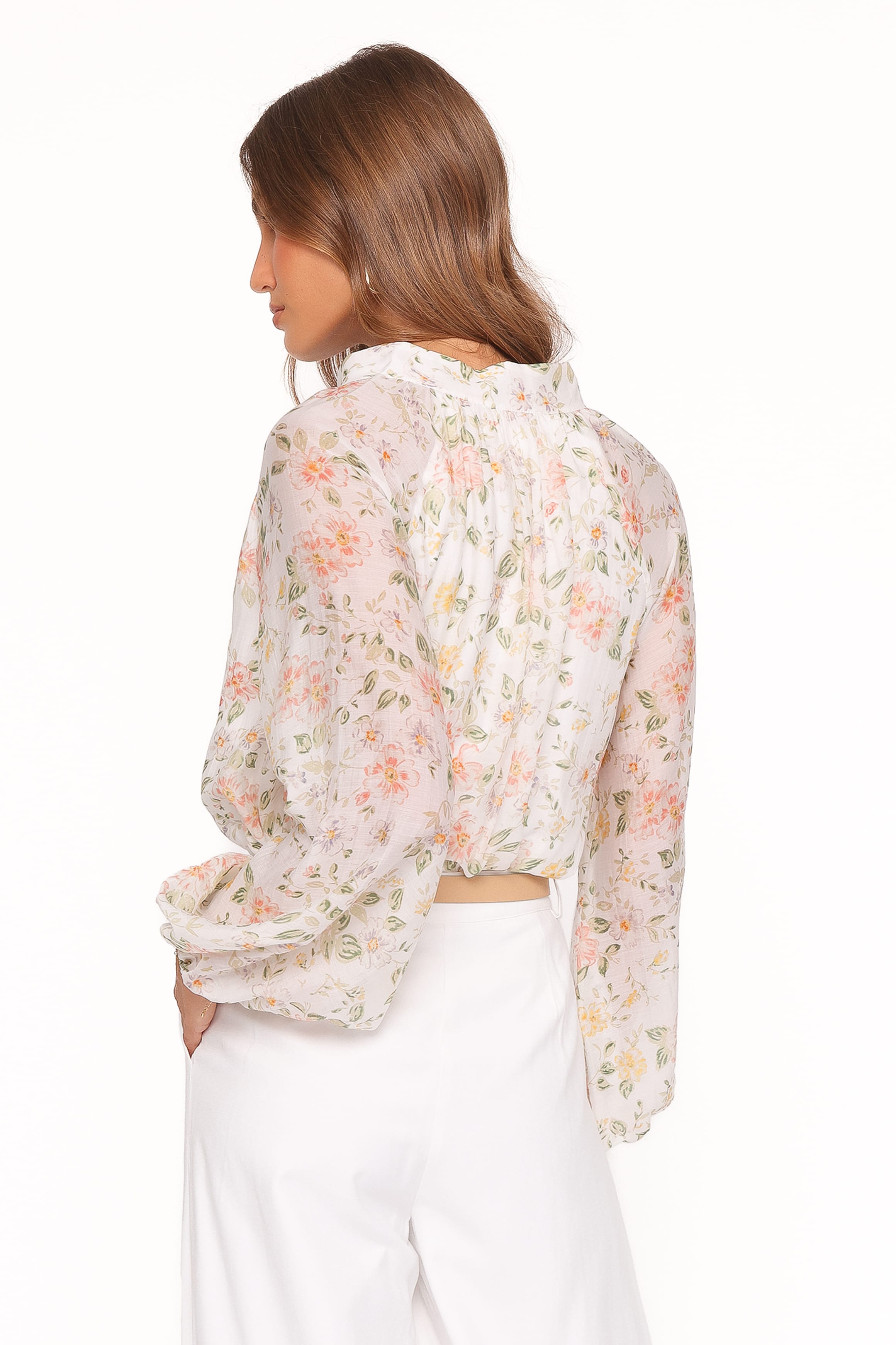 Petal and Pup USA TOPS Marni Top -  White Multi Floral