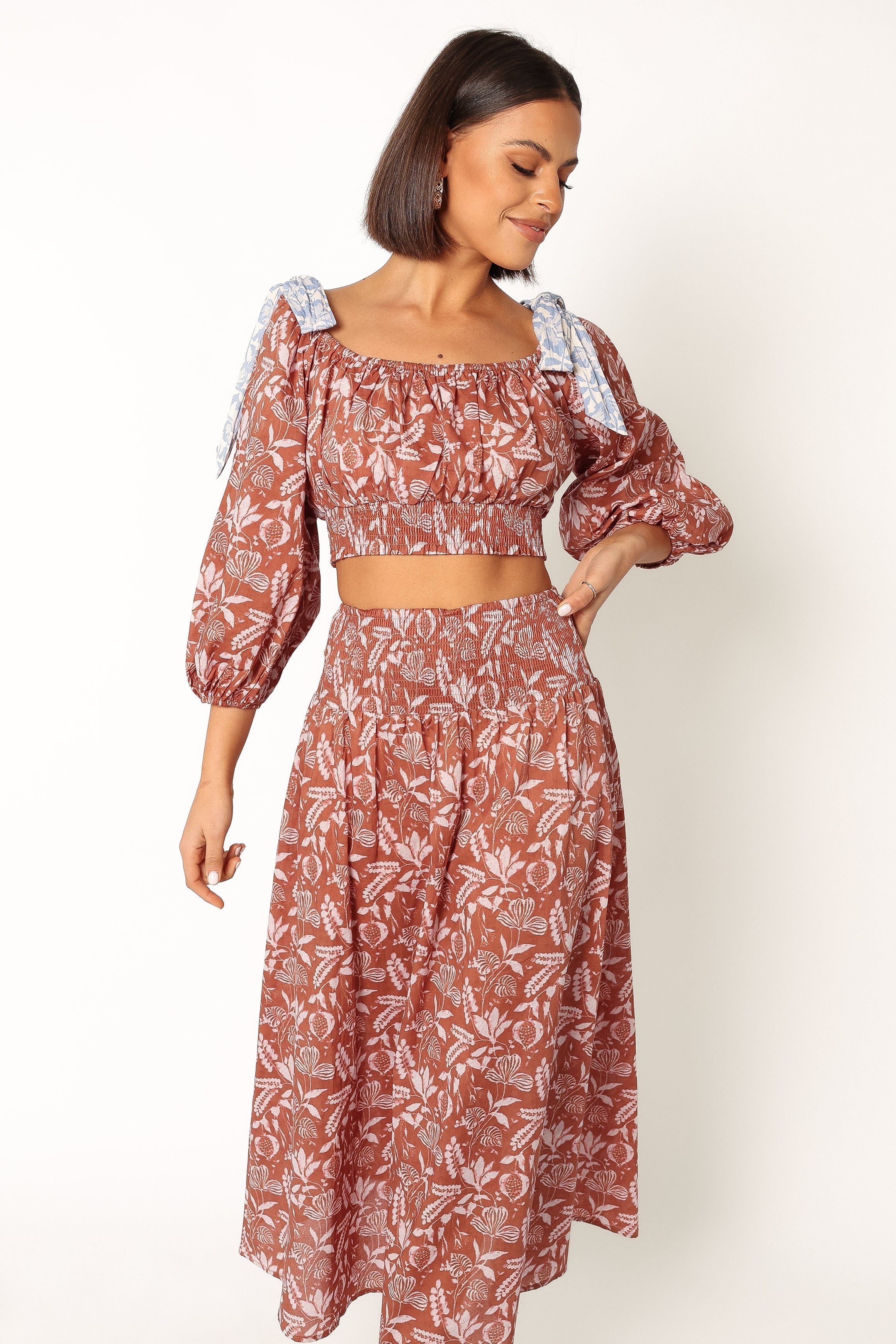 Petal and Pup USA TOPS Maryette Top - Cinnamon